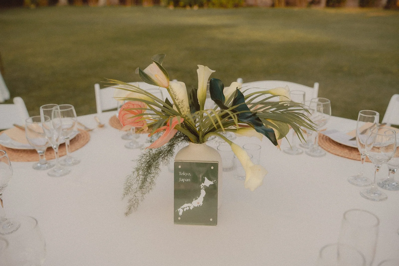 location table numbers for wedding