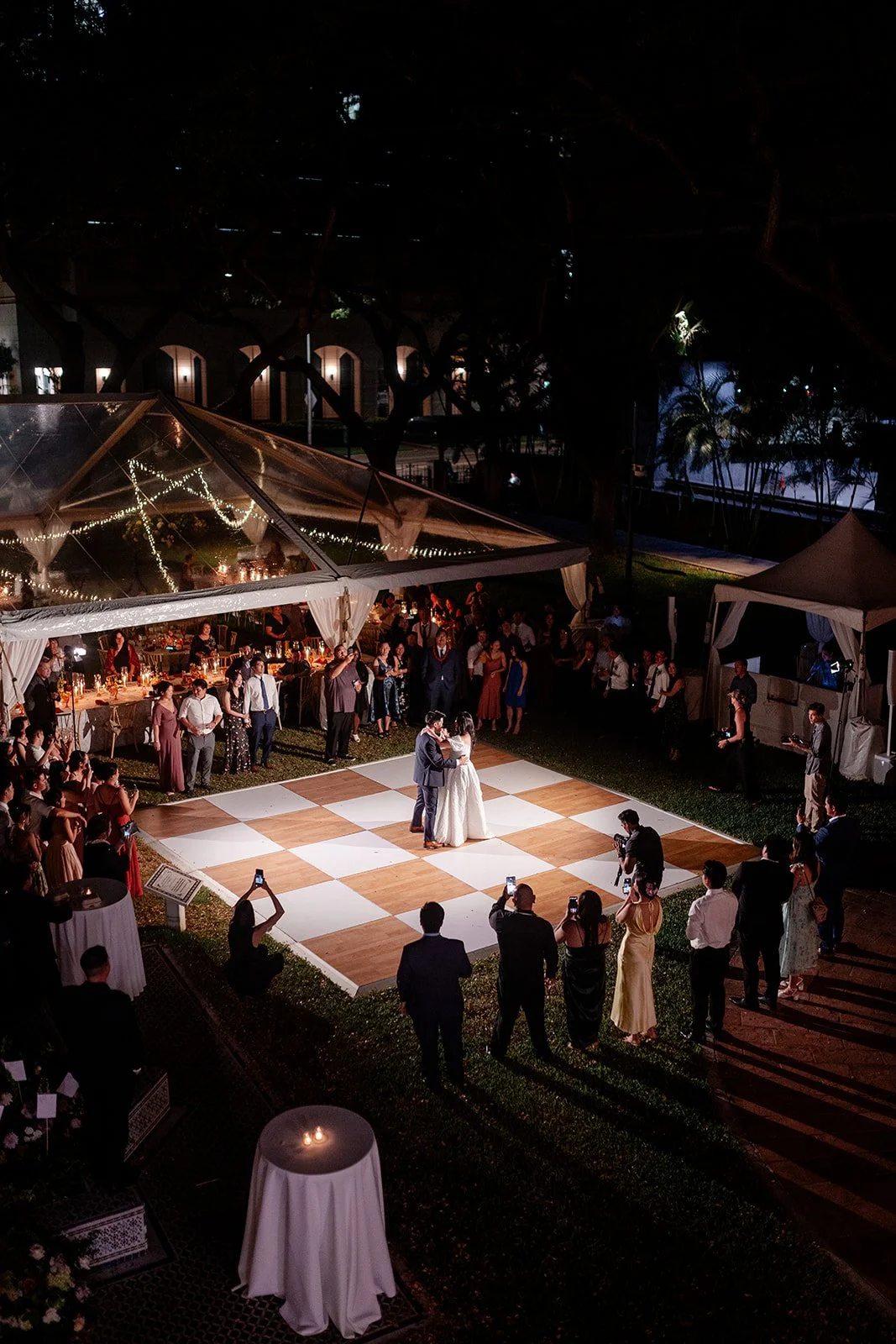 bride and groom's first dance
