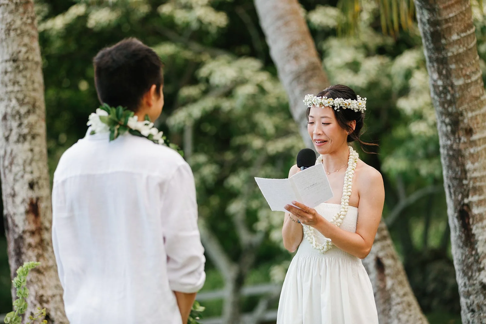 Bride shares personal vows to groom