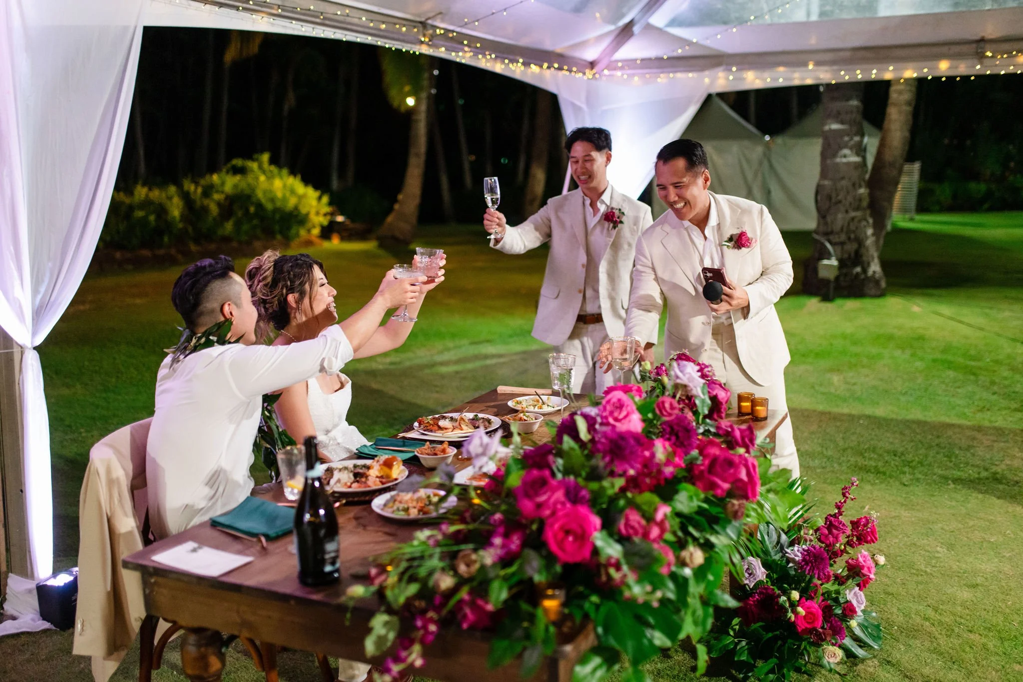 groomsmen giving speech