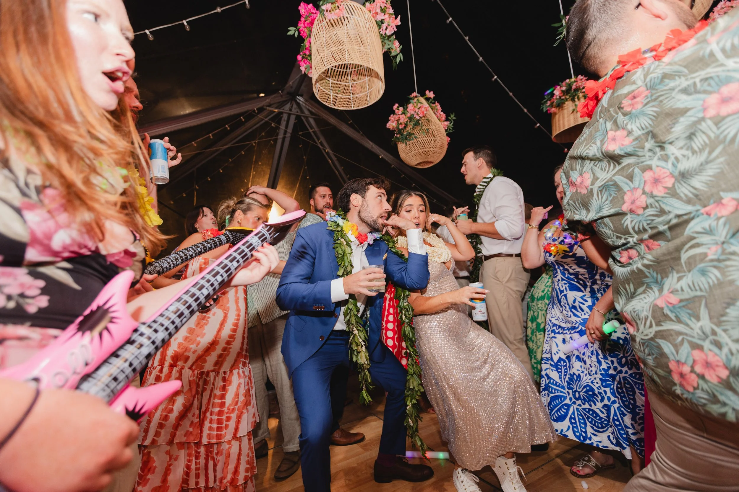 bride and groom dancing on dance floor