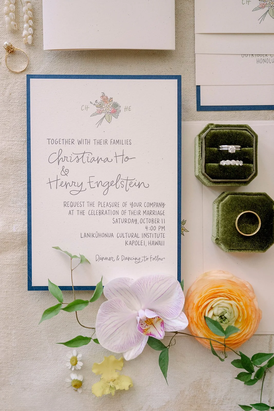 hawaii wedding invitation
