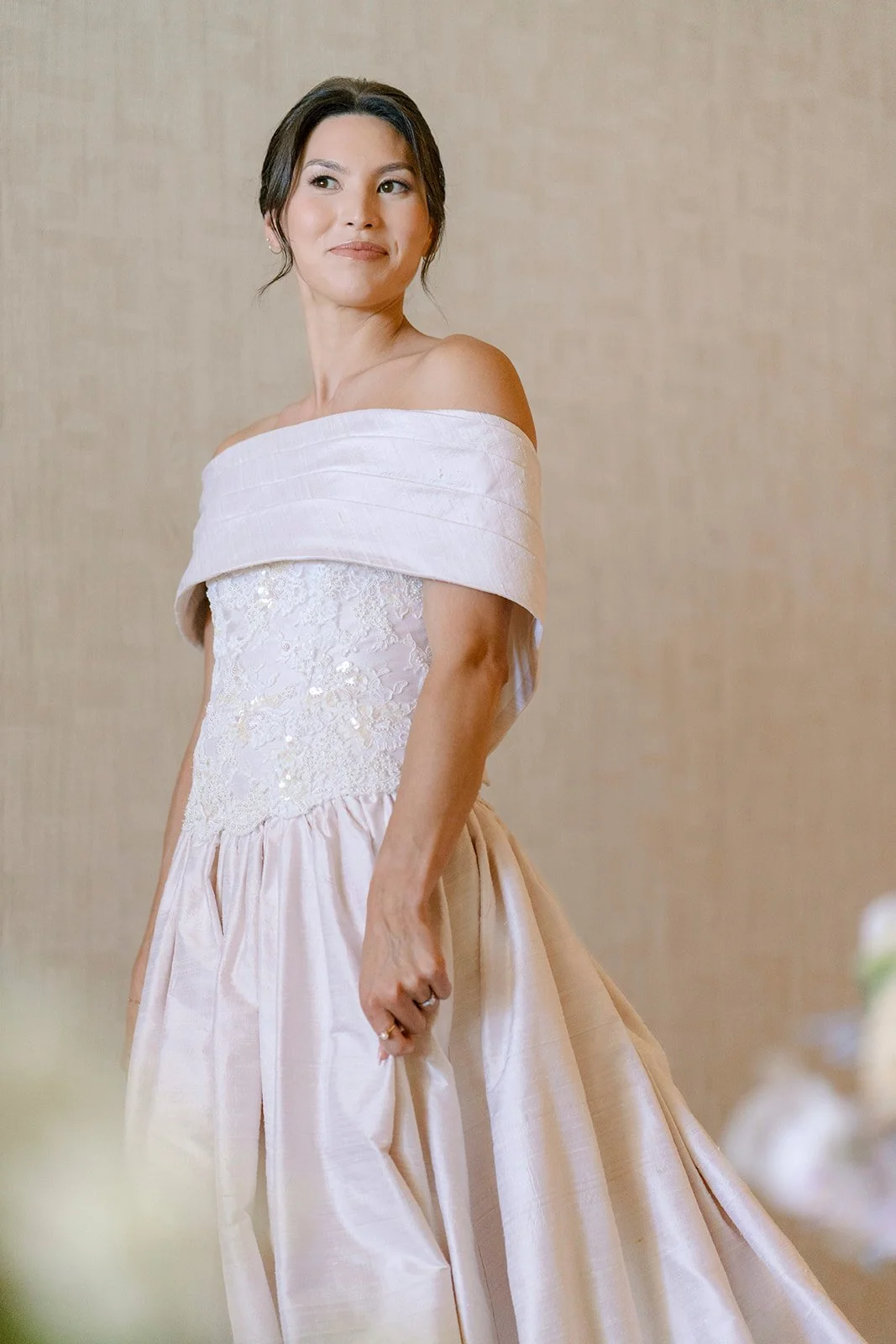 bride in wedding dress