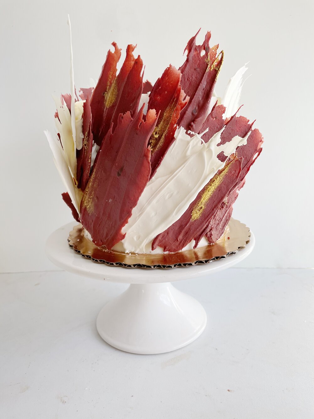 Chocolate Brushstroke Cake — Pollen and Pastry