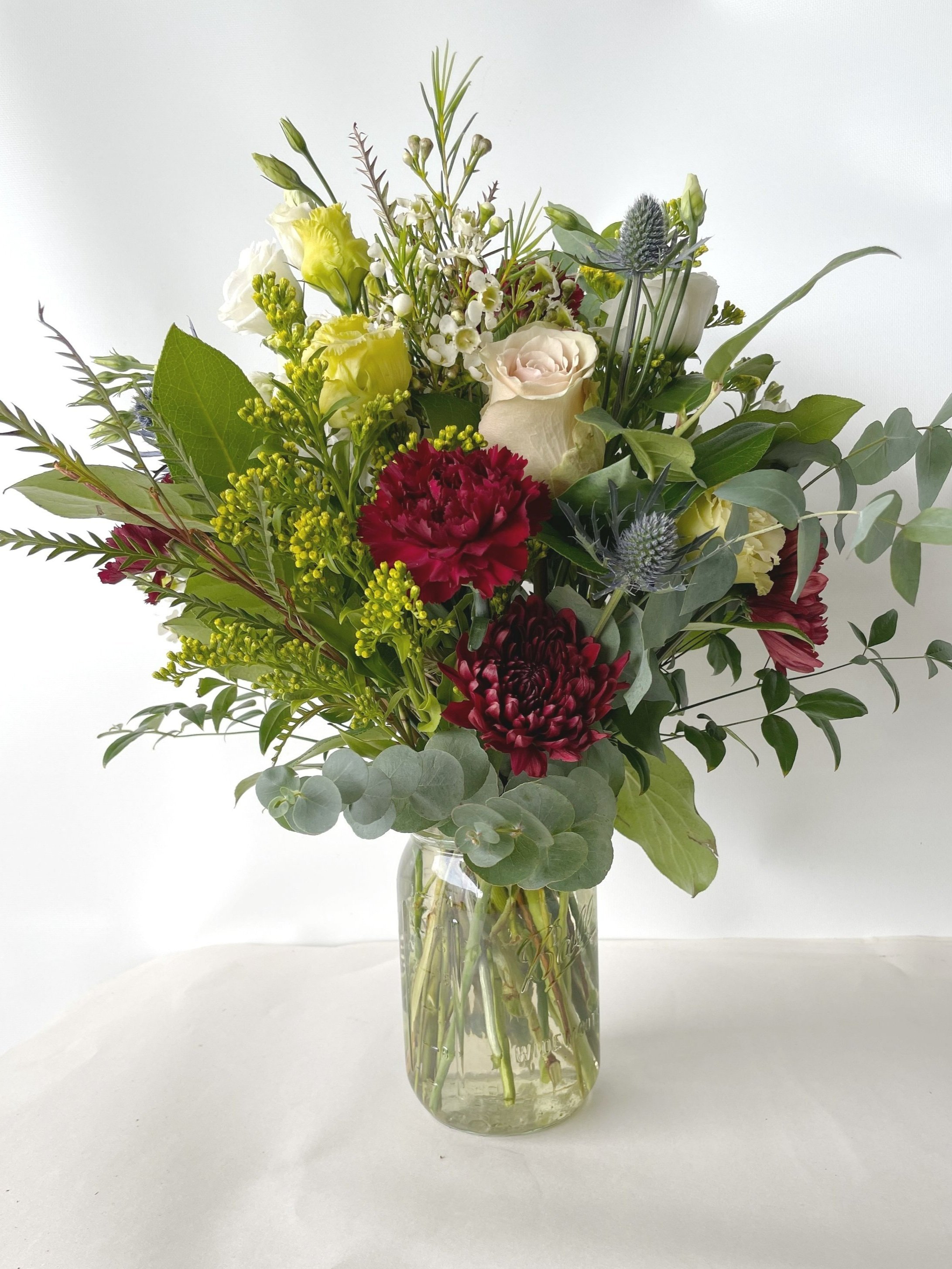 Thanksgiving Mason Jar Vase