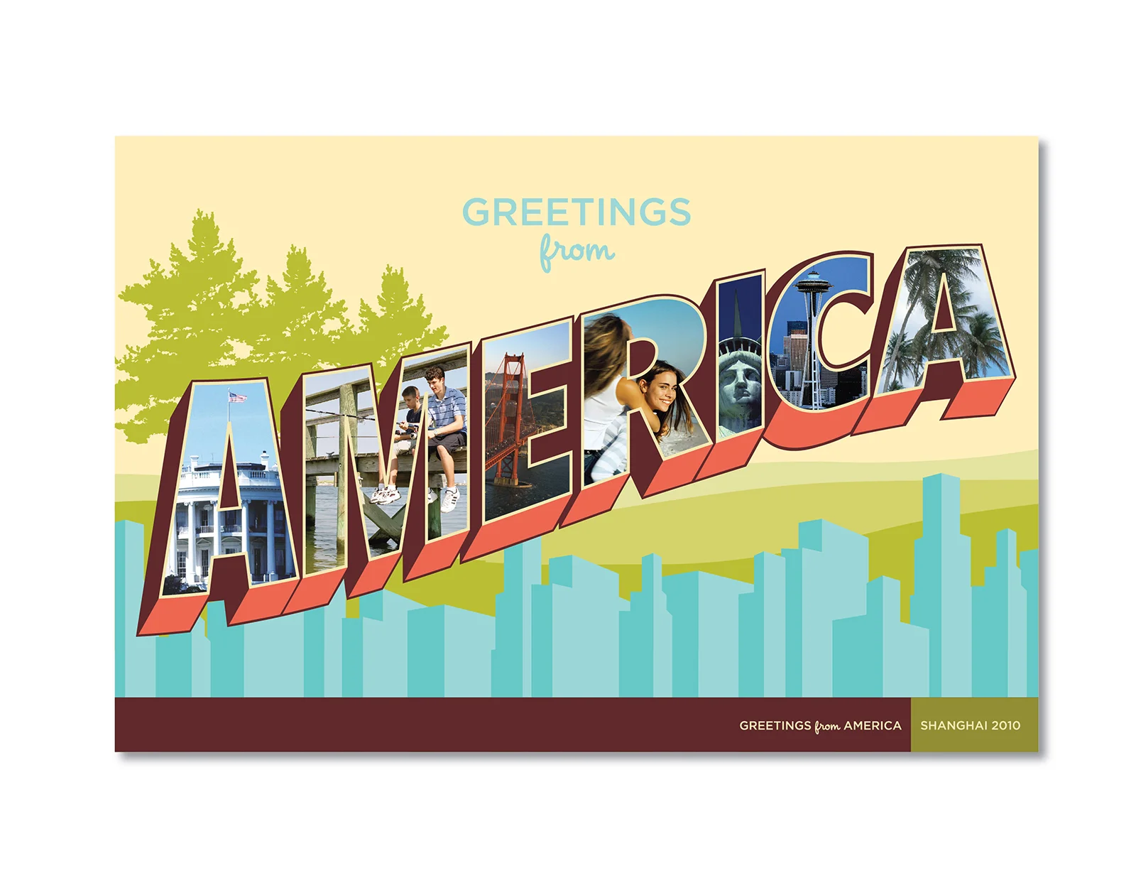 Print | Book Design: Greetings from America