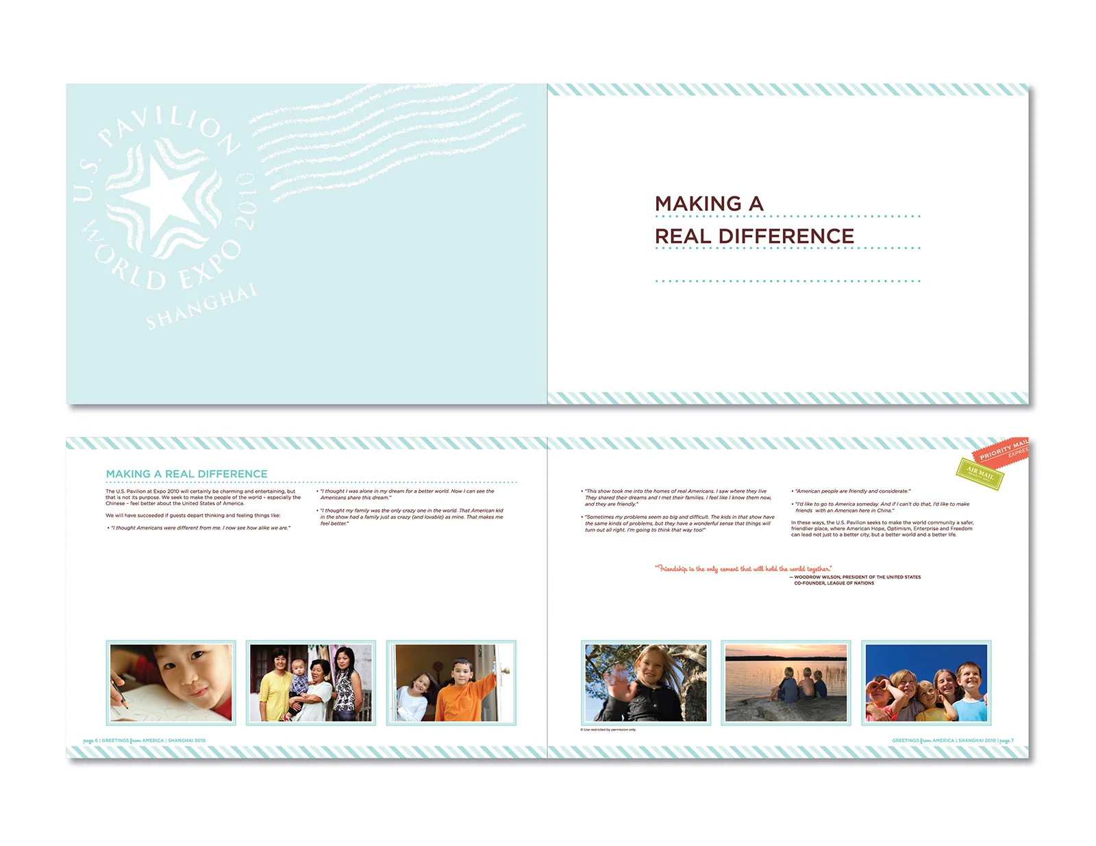 Print | Book Design: Greetings from America 