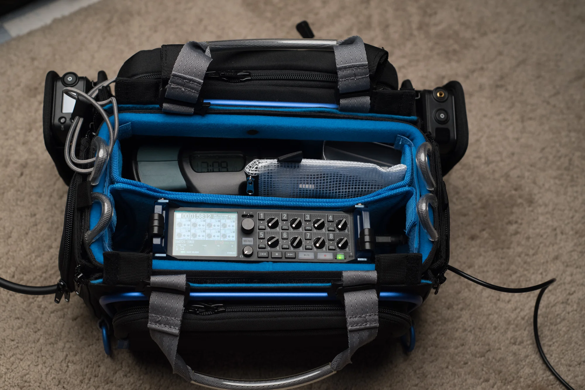 Orca OR30 Sound Recorder/Mixer Bag, Zoom F8 & Sound Devices 633