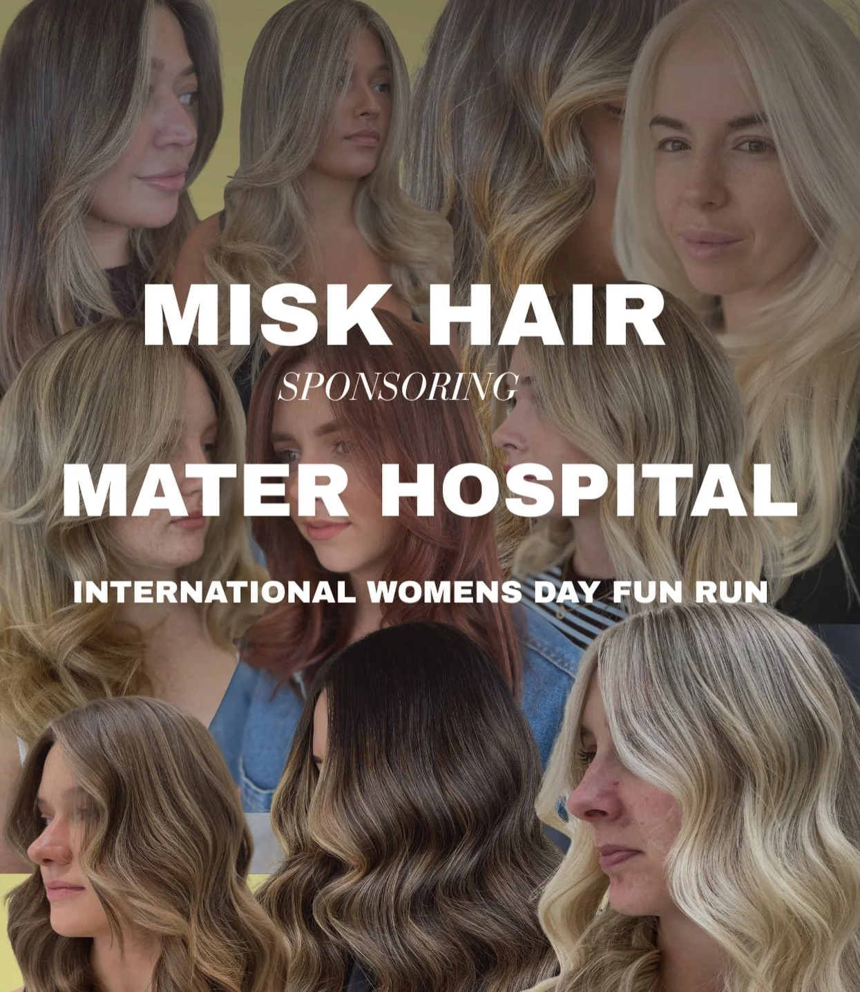 MISK Hair is so proud to be one of the sponsors for the International Women&rsquo;s Day Fun Run on March 8.

This year we have donated 500 vouchers, valued at $25,000, to support this incredible cause.

Breast cancer is something that touches all of 