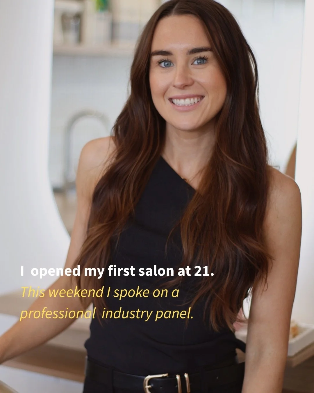 This weekend I sat on an industry panel talking about leadership, growth and running salons across two states&hellip; and honestly, it made me reflect.

Because if you asked 21-year-old me what success looked like, I would&rsquo;ve said:

Work harder