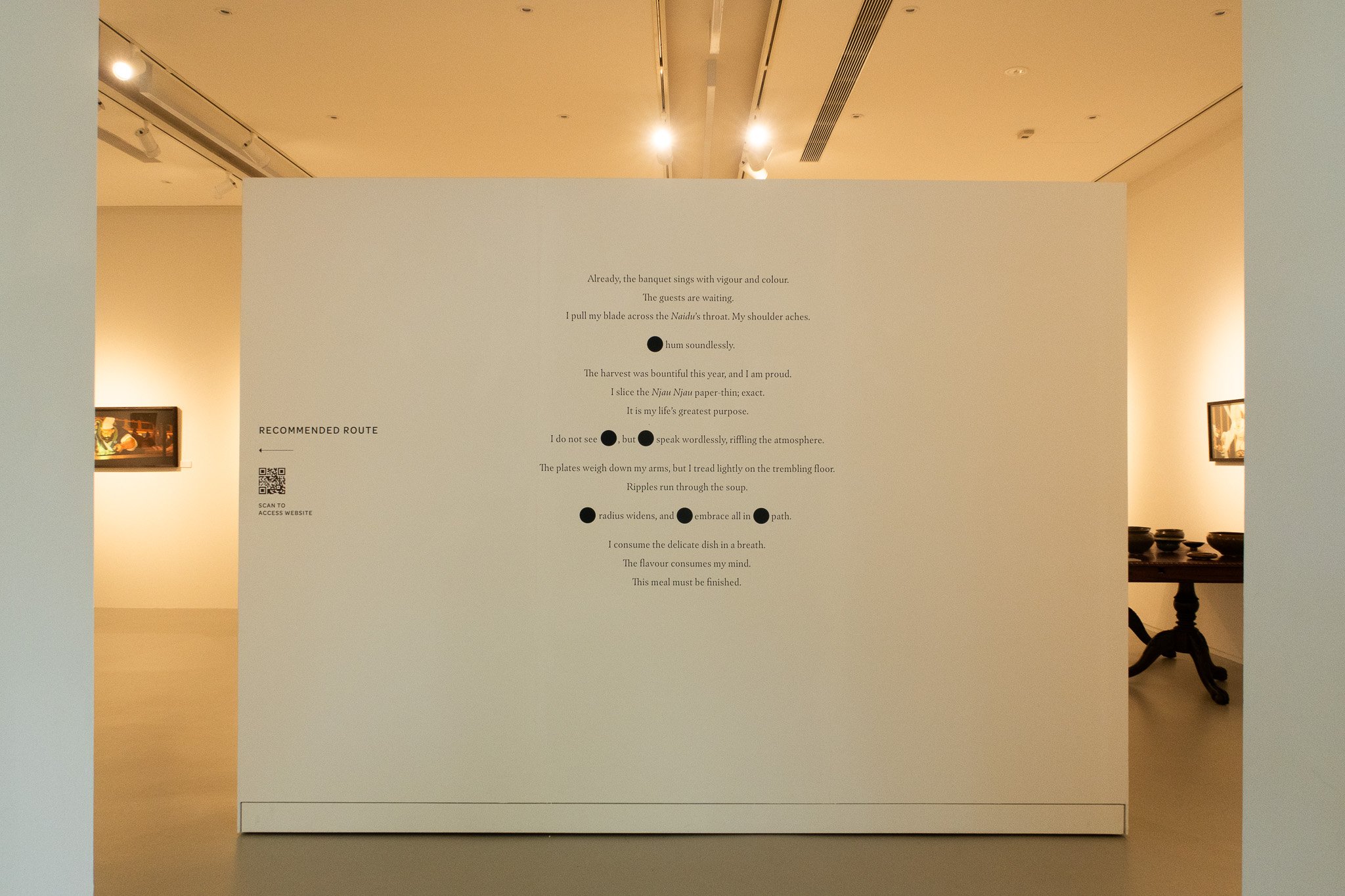  A riddle greets the guest at the entrance of the exhibition 