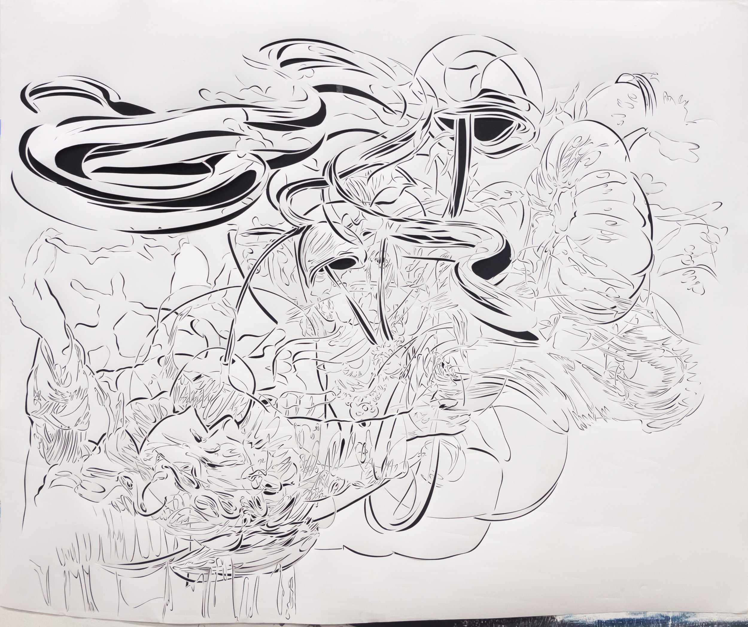 2015, paper handcut , 125x150 cm 