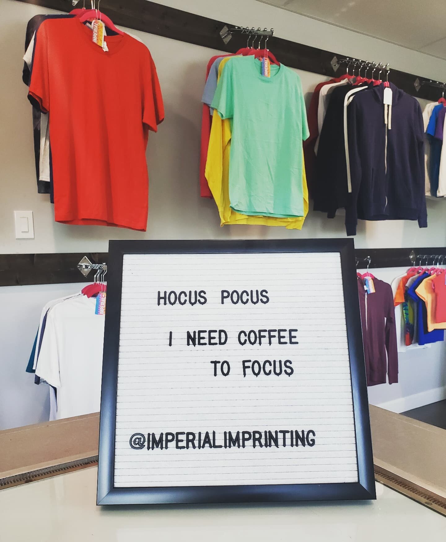 We're downing coffee over here in order to serve you better. Enjoy your Monday! 

#screenprinting #screenprinter #tshirt #apparel #clothing #fashion #printing #graphics #ink #imperial #imperialimprinting #shoplocal #shopsmall #verobeach  #verodoesnts