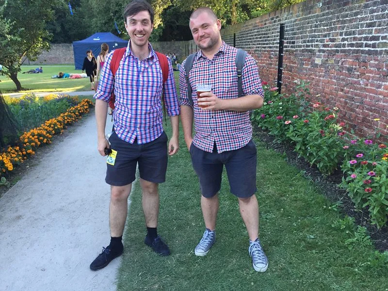 Me (left) Tim Burrows (right), right?