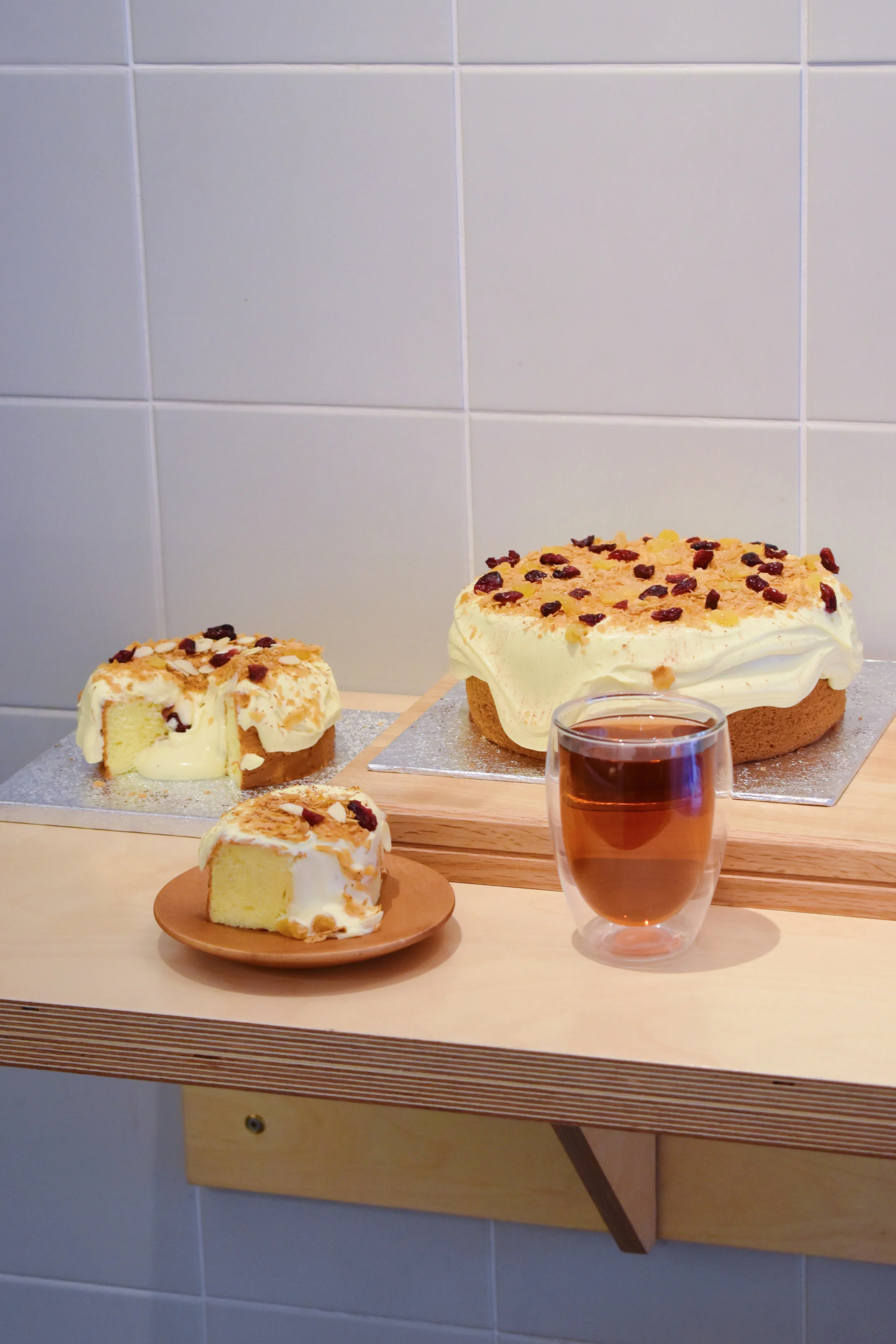 Kova Japanese Patisserie in Soho London, Mille Crepes, Chiffon Cakes