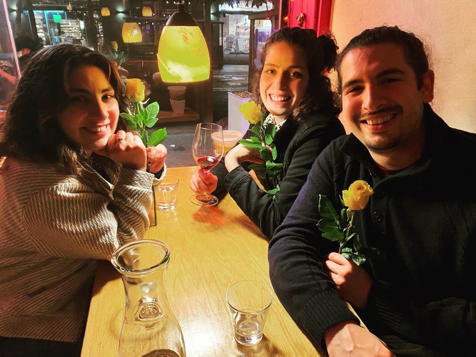 Thank you my friends for a fun night! Good luck @jdj___9 in San Diego! &hearts;️ and thank you @pietro_carini for the friendship flowers lol
