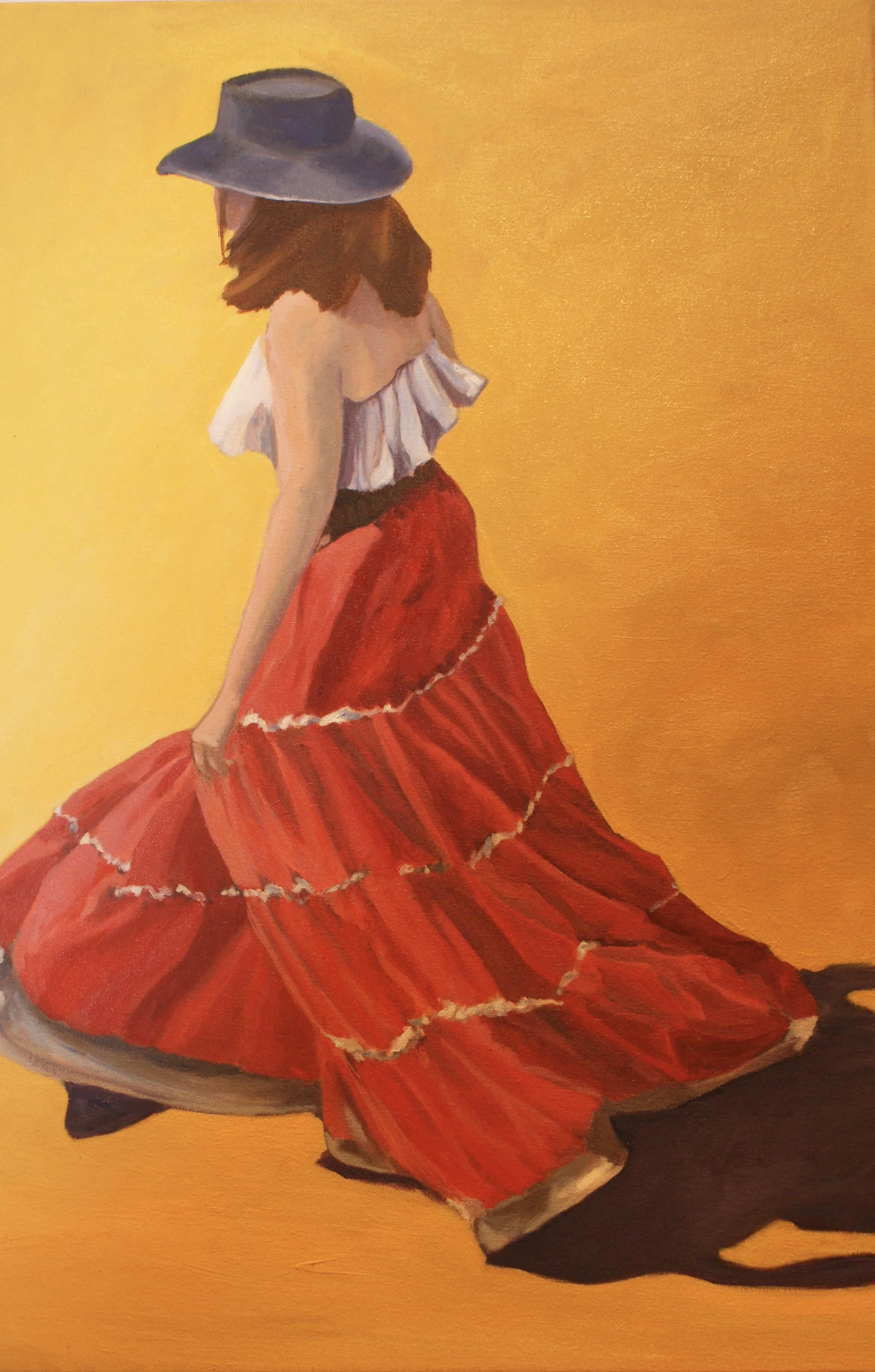 "Ushered by a vision" oil on canvas