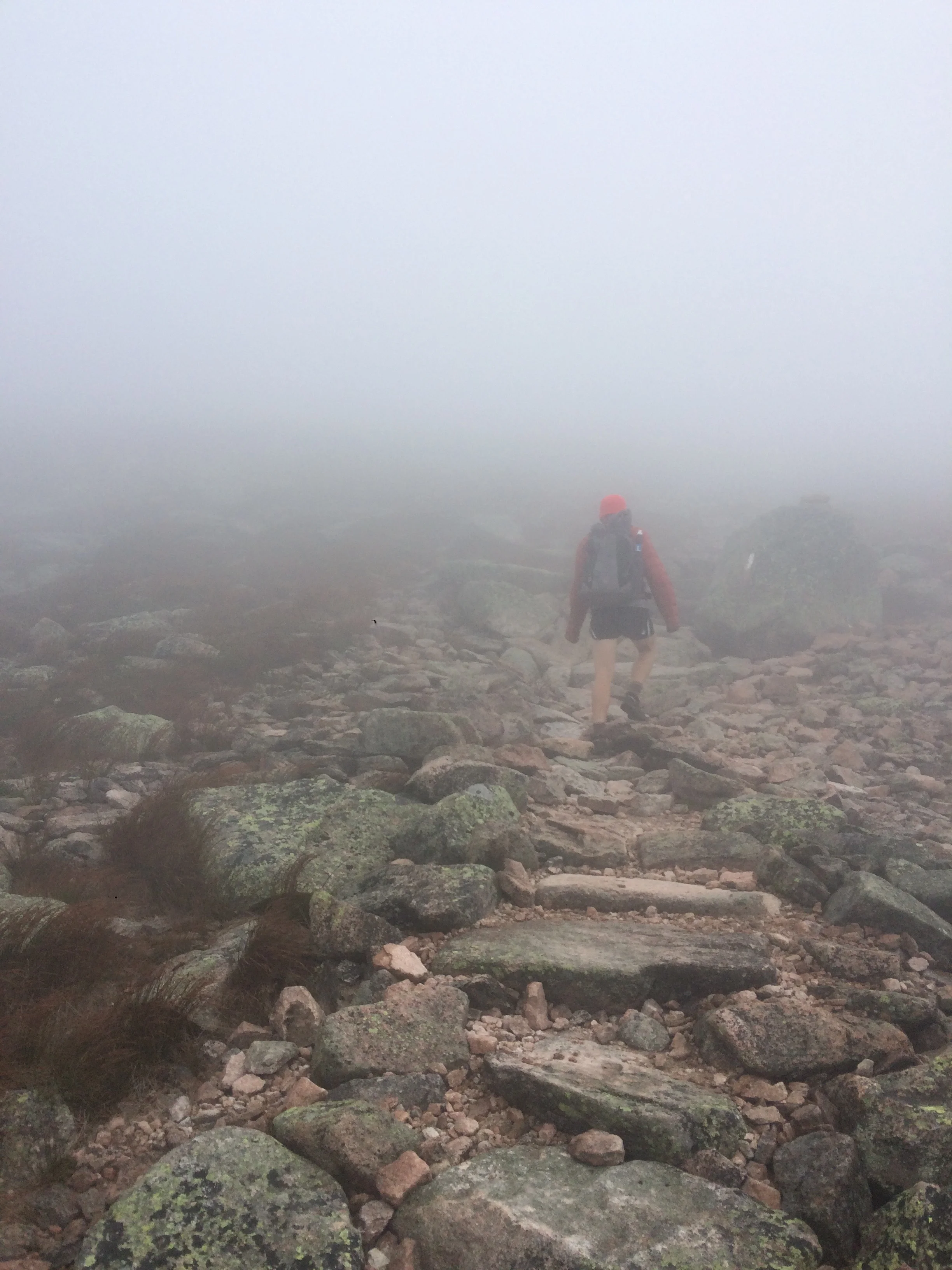 Walking up Katahdin