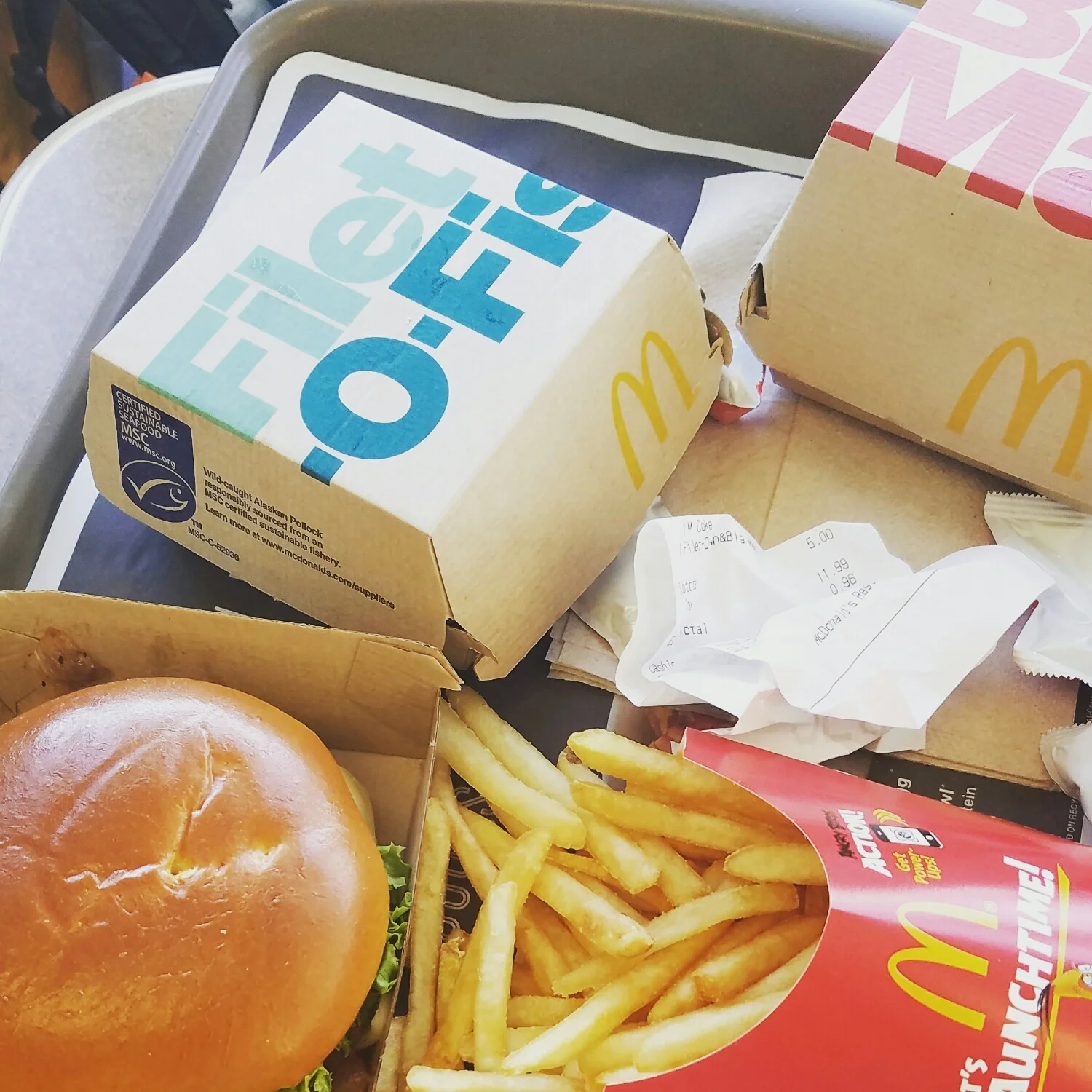 It was a mad dash to get to the McDonald's. This is the only place on trail where a MD is less than 1/2 mile from it. Needless to say it was filled with hikers. 