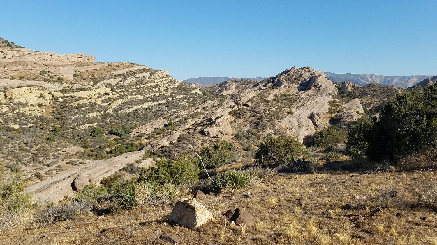 Vasquez Rocks, just before we hit Agua Dulce town center. 