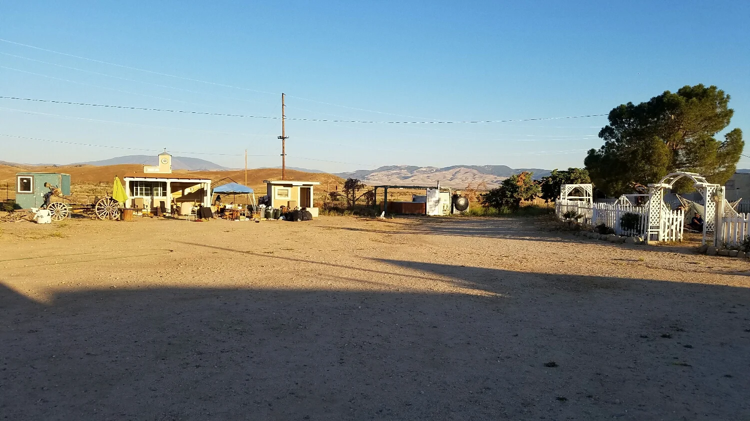 A shot of some of the buildings in Hiker town. It's sort of similar to a wild west movie set in that all the buildings were made at about half scale. 