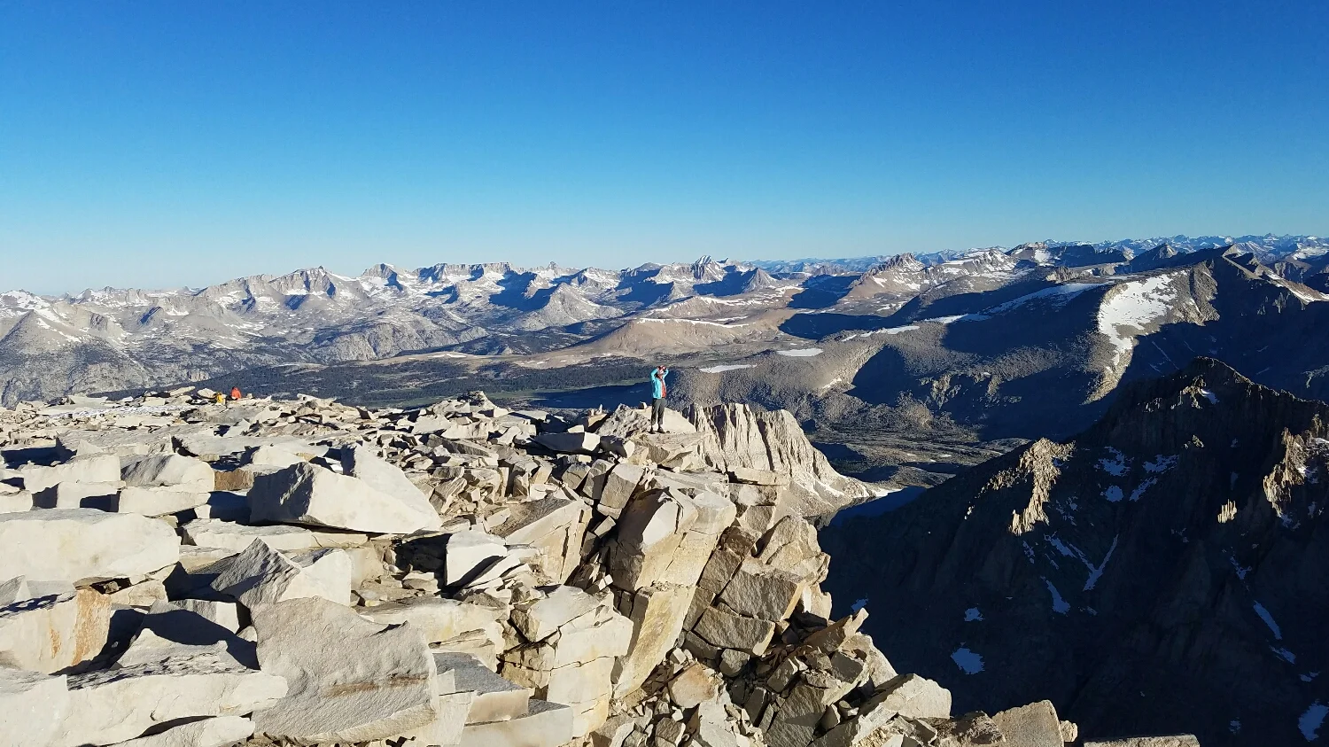looking out over the edge