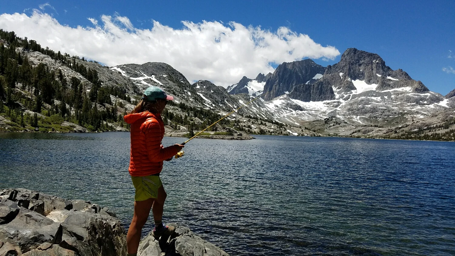 fishing at Garnet Lake 