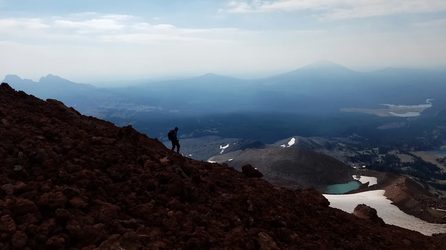 hiking the ridge