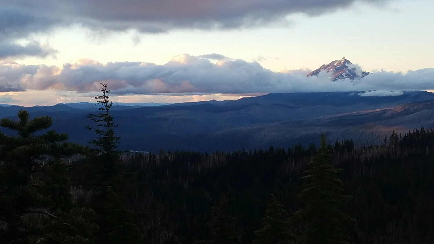 Mount Jefferson at sunset