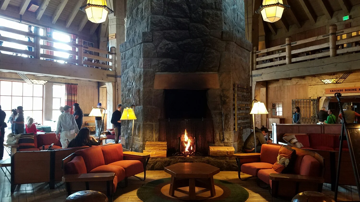 the main lobby at Timberline