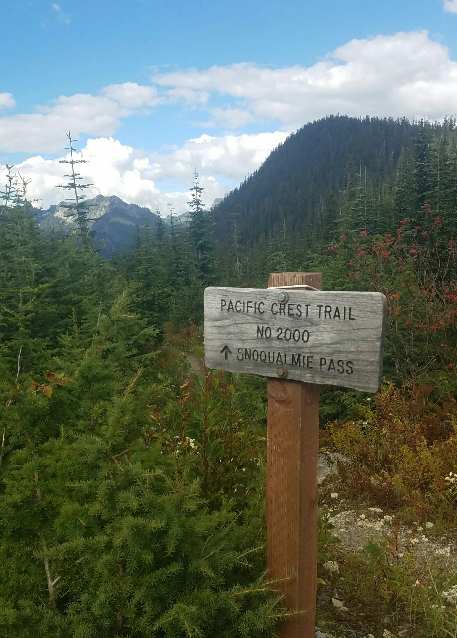 on our way to Snoqualmie Pass!