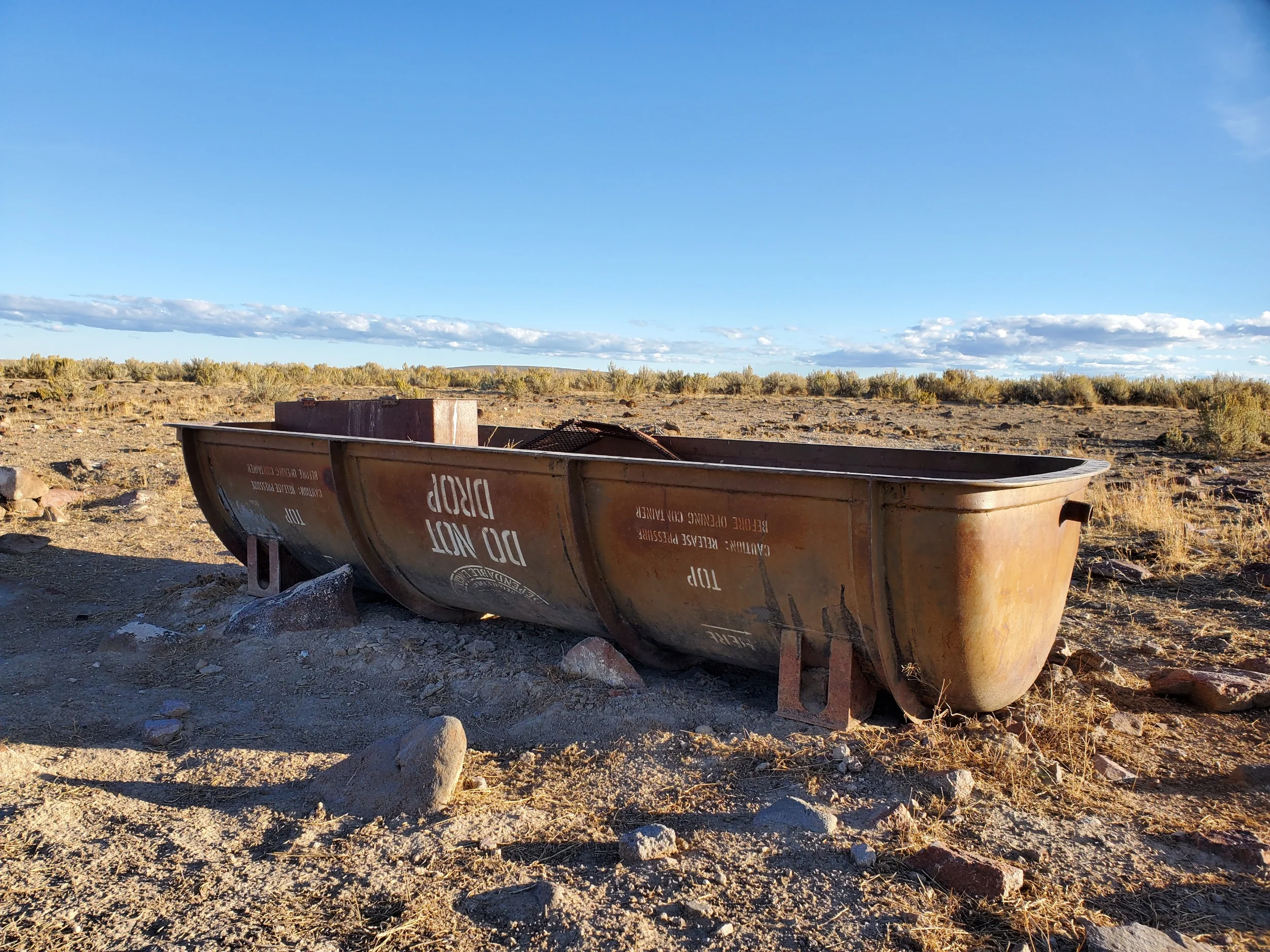 Hope they didn’t drop it when moving it in place. Saw a few water troughs like this.