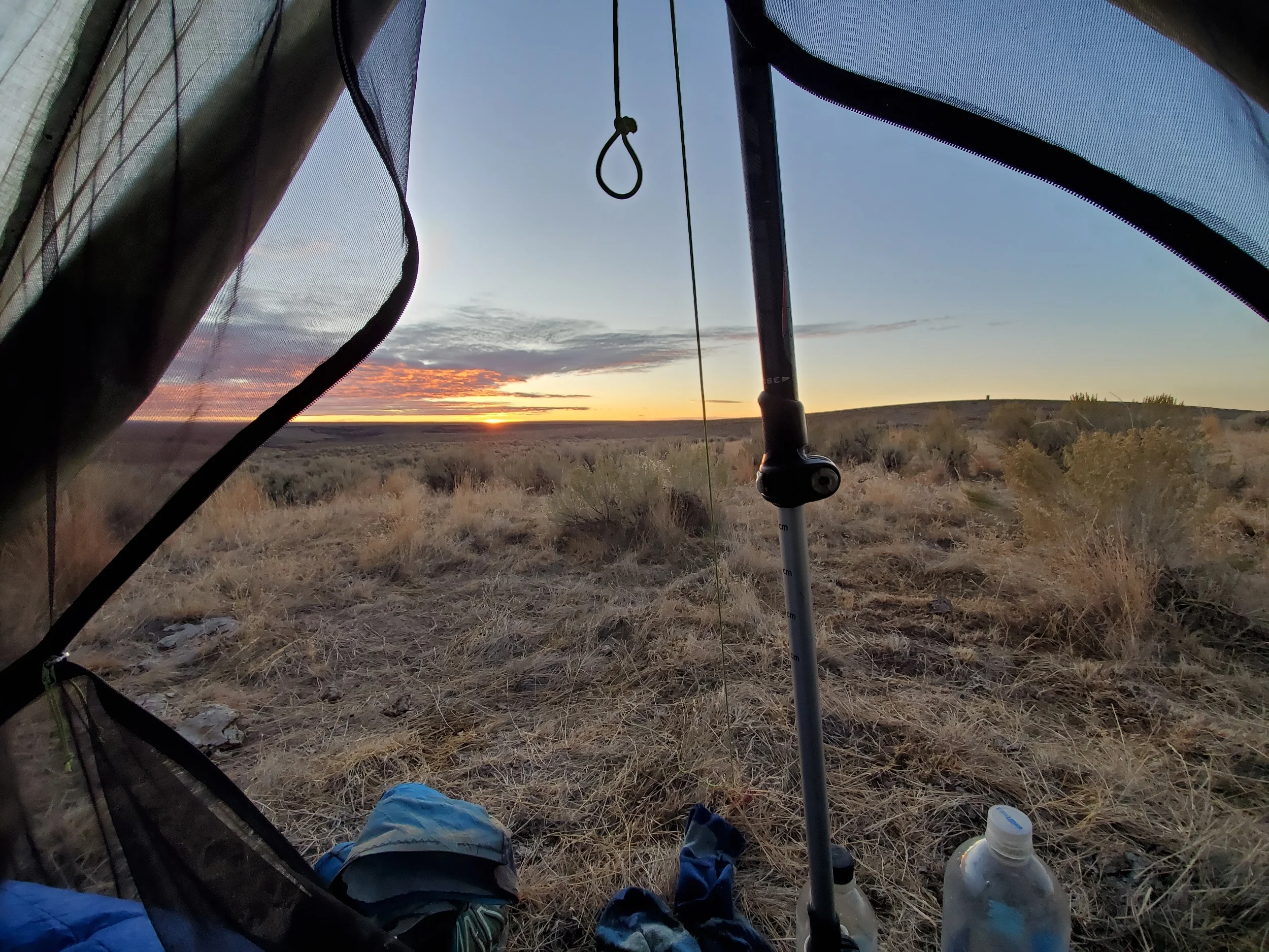 Sunset from camp