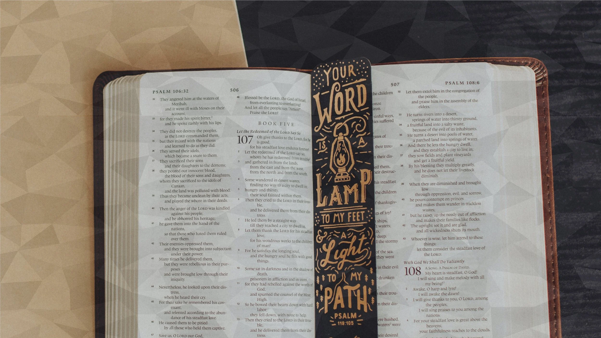 Close-up photograph of a bible.