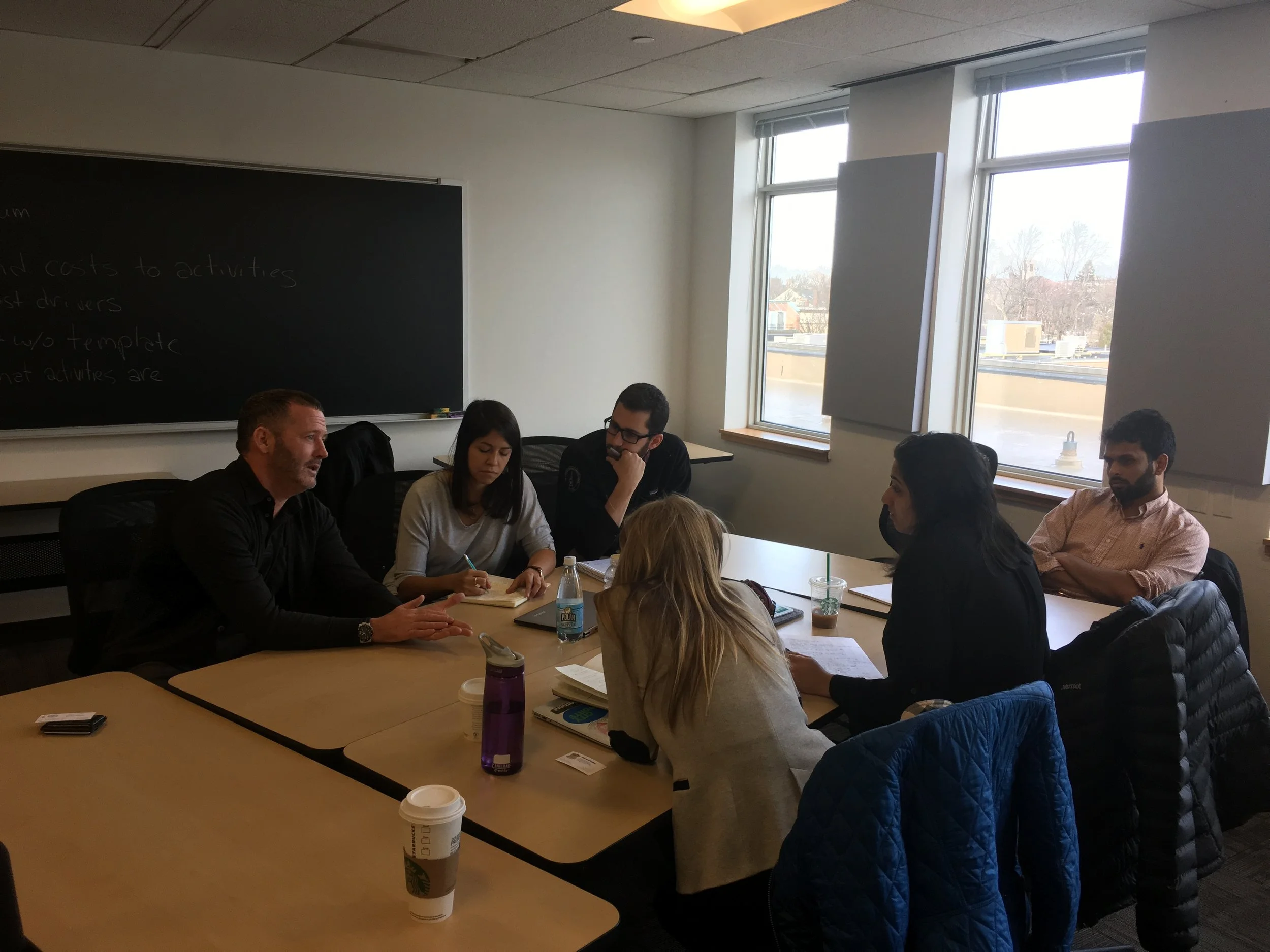 Clockwise from far left: Daniel Mulhern of the Mayor’s Office, Francesca Ioffreda, Daniel Goldberg, Ihsaan Patel, Namita Mody, and Berkeley Brown.
