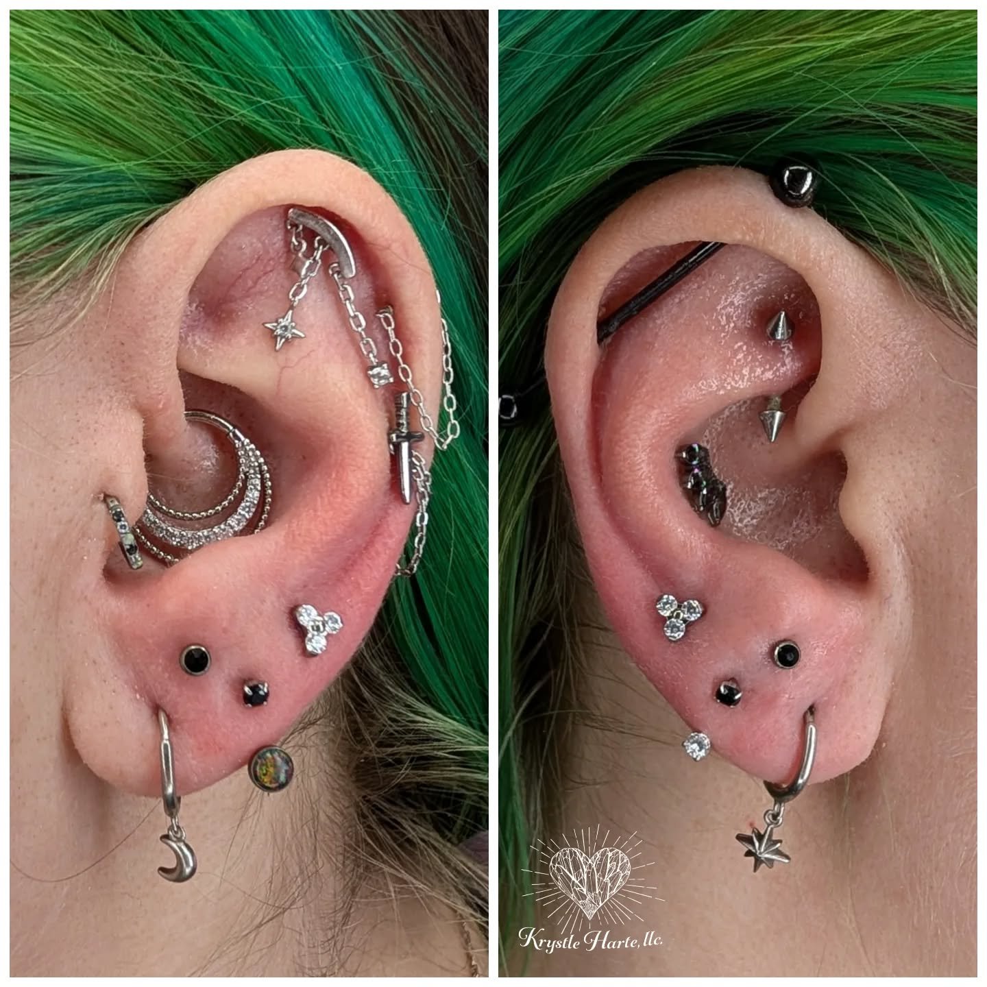 It&rsquo;s all in the geometry. 📐✨

For this curation update, we focused on adding depth and balance to the lower ear.

We added fresh 3rd lobes on both sides using these dainty 3-prong CZ studs for a pop of light.

To pull it all together, we added