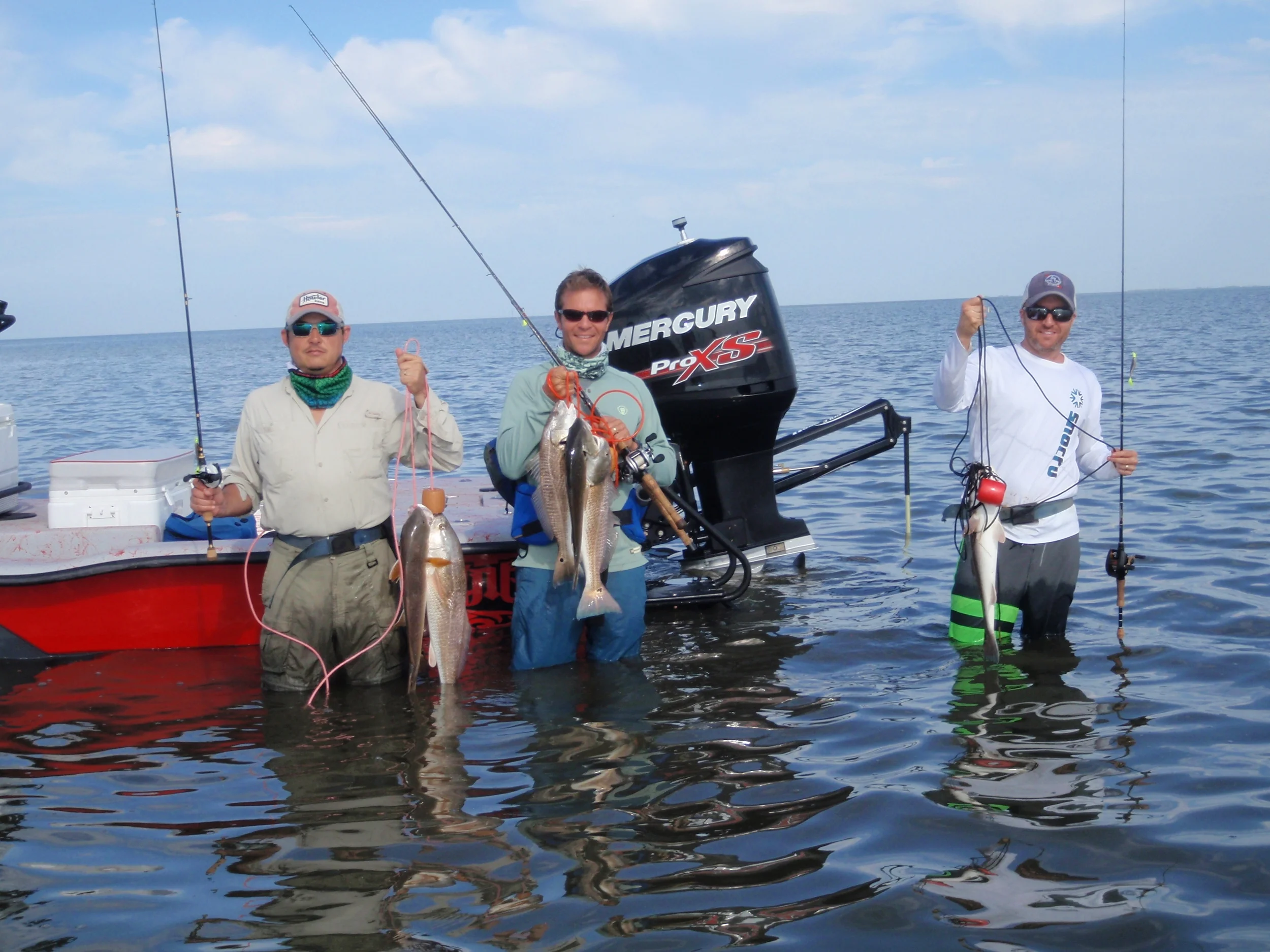 Redfish charter — Captain Charlie Paradoski
