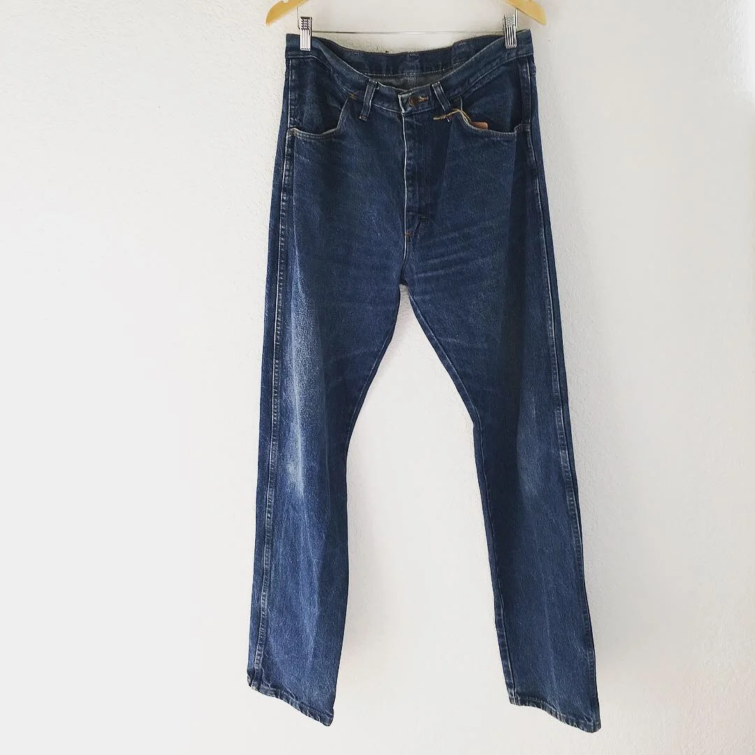 rustler blue jeans