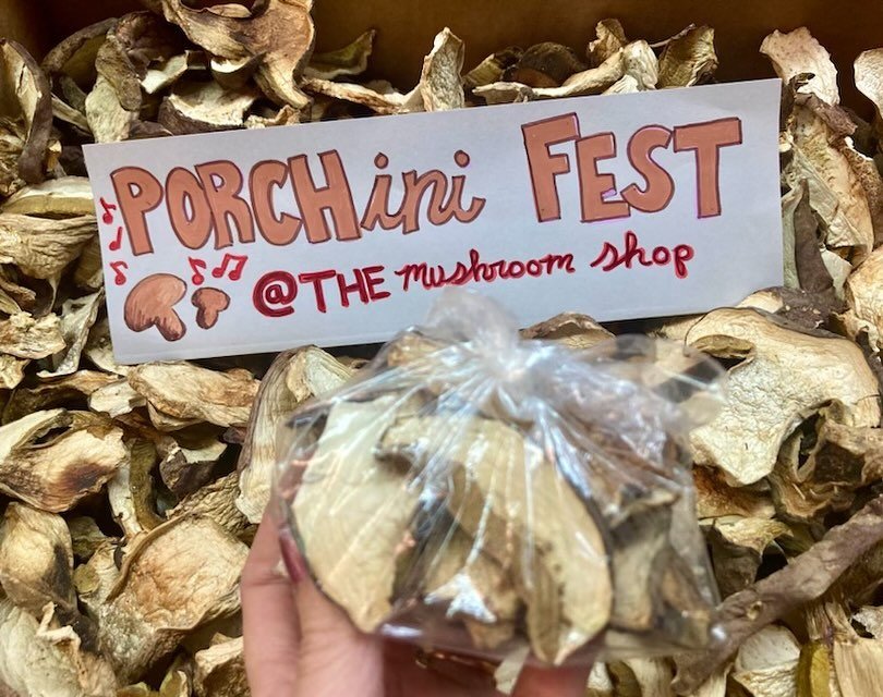 This weekend is PORCINI&rsquo;FEST In Somerville, that&rsquo;s right!
.
You may also know this festival incorrectly as porch fest, so as a reminder we&rsquo;ll be giving out little baggies of porcini to customers comin in the shop Saturday (or Sunday