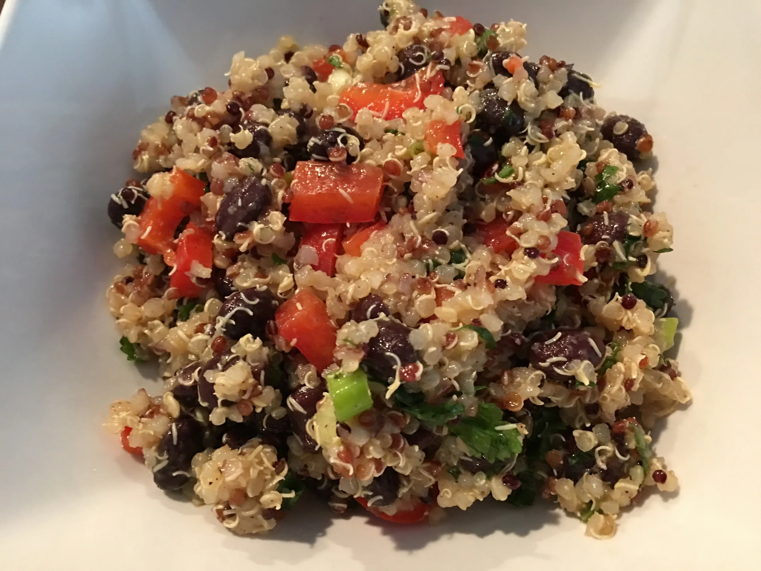 Black bean and quinoa salad