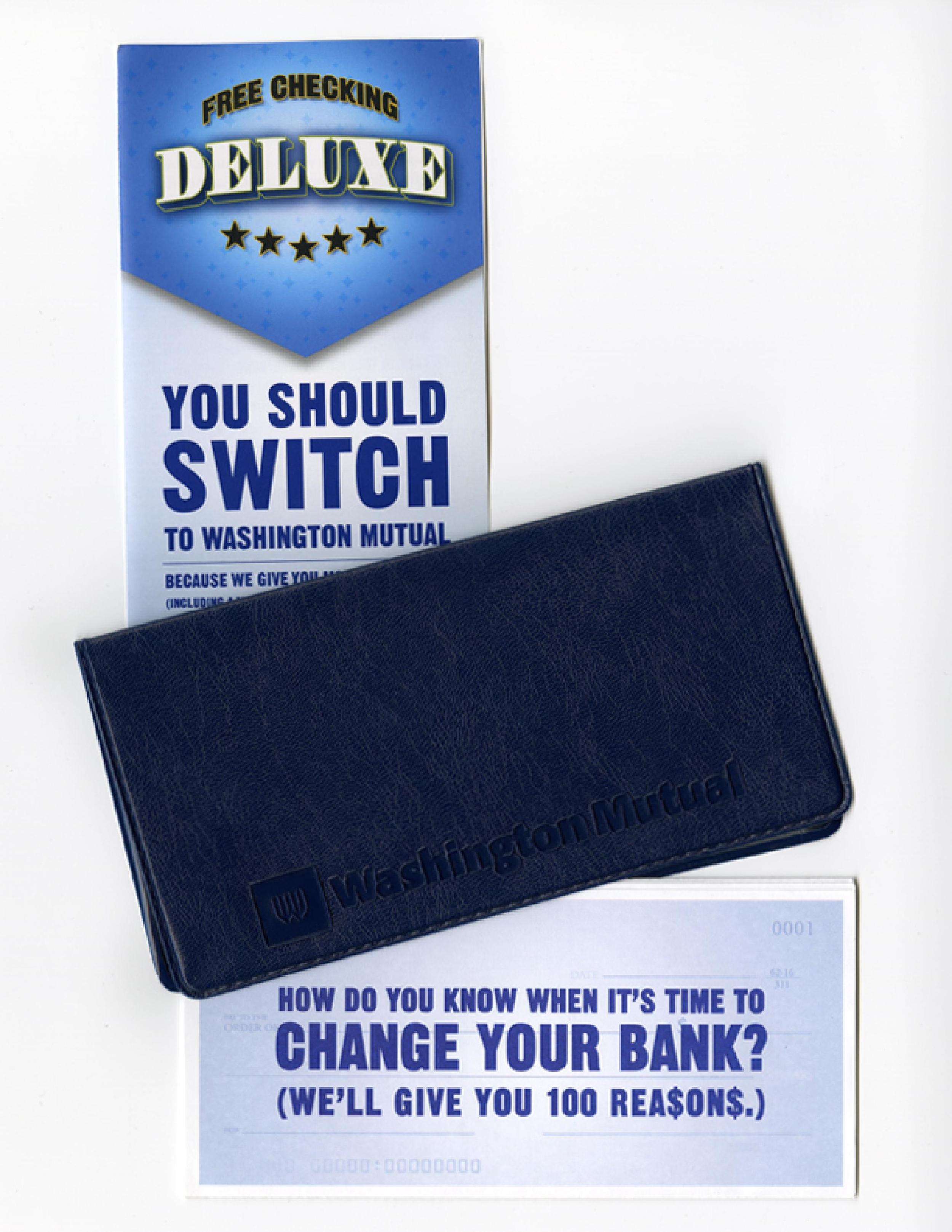 Washington Mutual Check Package Direct Mail