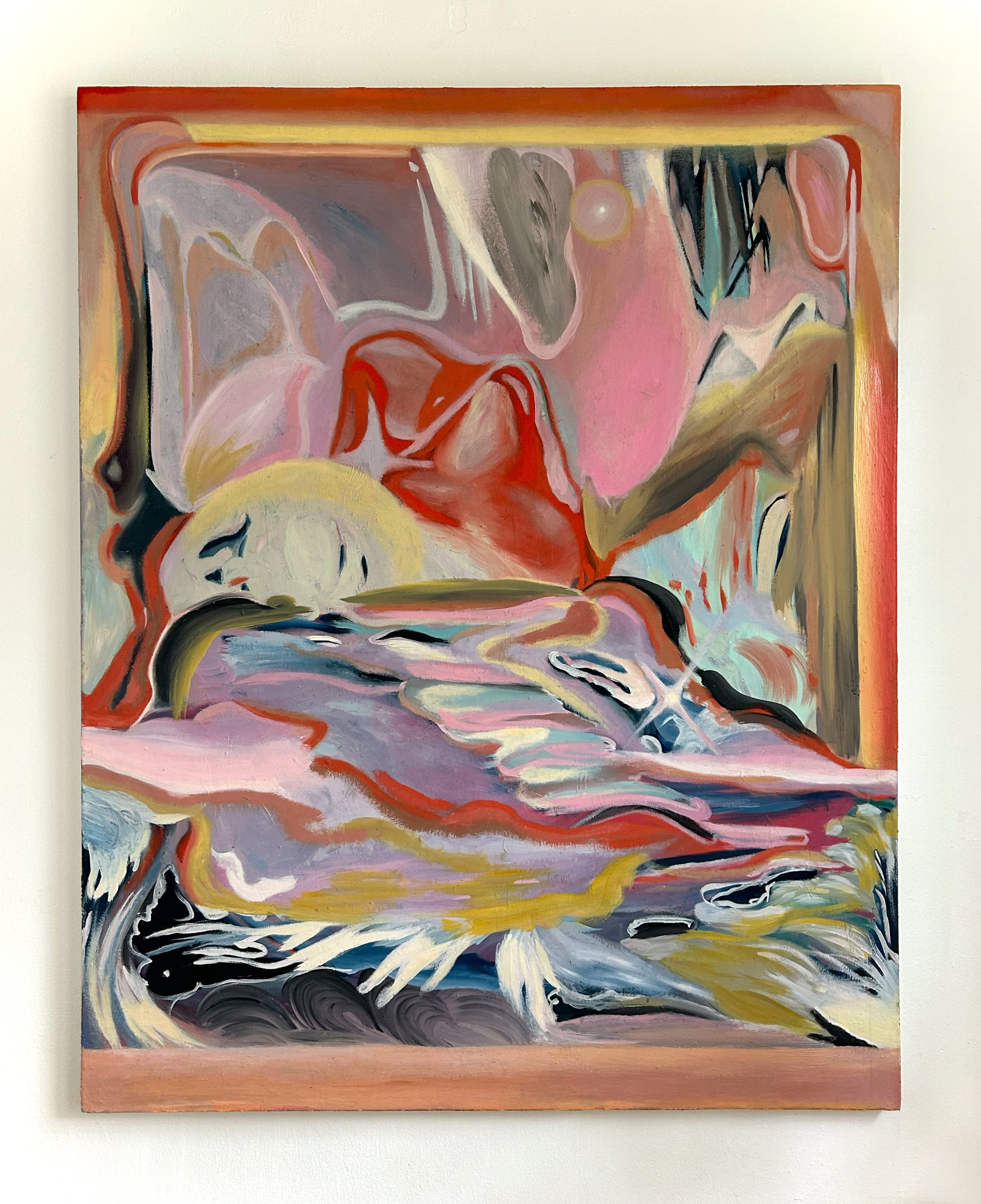  A Roiling Sea of Masculine Fury ,  2020, oil on canvas, 60 x 48 inches 