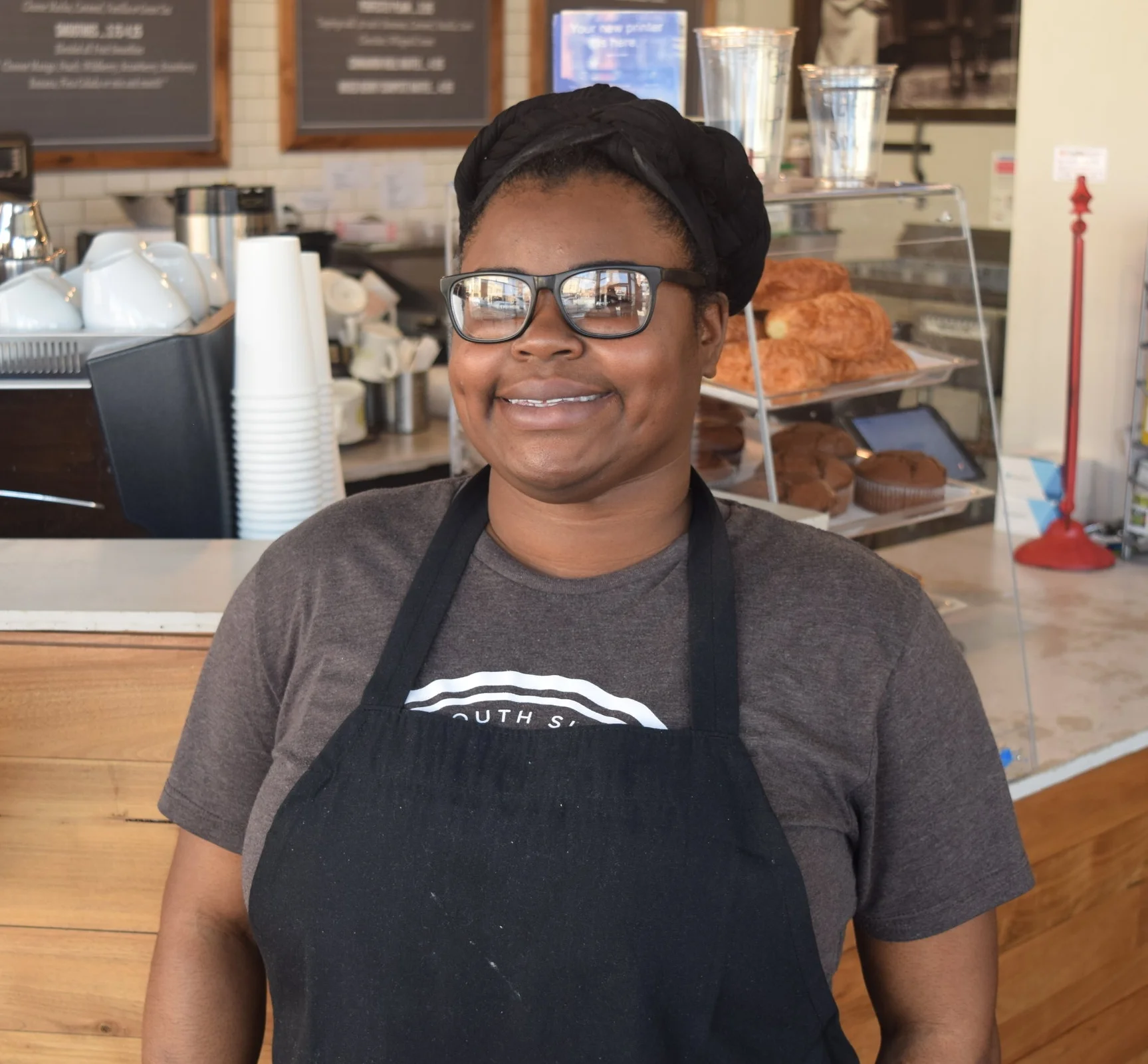 Ashley James Manager, Greenline Coffee “When I first started, I was just a regular barista behind the counter. Two years ago it changed over and I became the manger. We just wanted something positive in the neighborhood so that we could attract not only locals but other people could come in, get great customer service, and a good cup of coffee. They could come in and sit for a while, get some Wi-Fi, do homework, be somewhere where you can bring your family. It’s a nice place in the community where it’s a balance of everything…what makes Woodlawn great – I guess I can speak from experience since I live across the street - I believe there’s a community feel that you get in how everyone kind of knows everybody. You might not know them by name, but you know them by face. You could be walking down the street and people will be like, ‘How are you doing? How are your kids doing?’ People are really concerned about you. I love the fact that everybody cares about everybody in the community, and it’s not always like what it seems like in the news if you live here and experience it. I love the community feel - that everybody basically looks out for everybody. It’s like a family.”