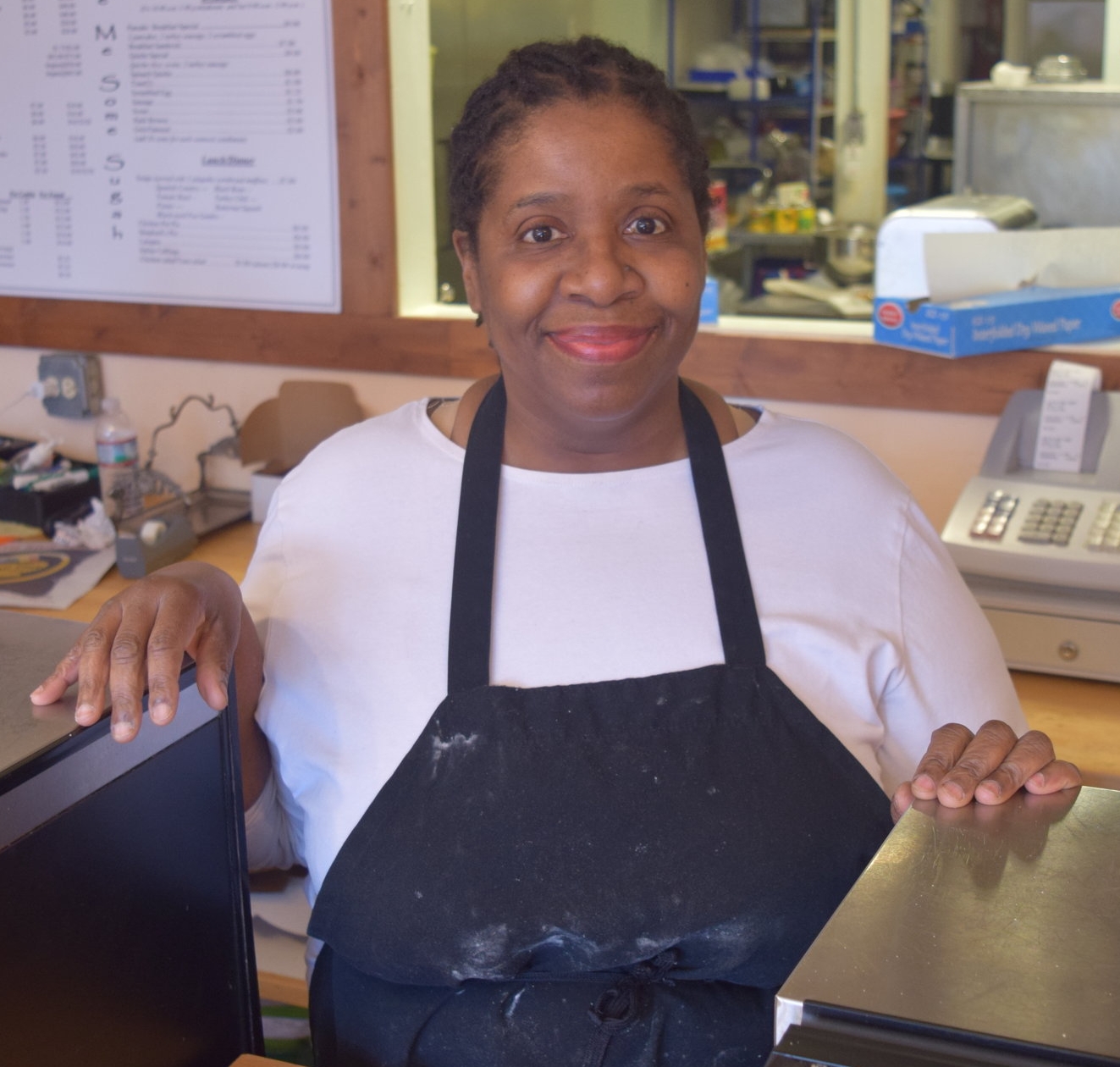 Lenore Lindsey Owner, Give Me Some Sugah “The business has been active for 9 years now. I was an accountant before. That was my profession, and I just wanted to have a business in my neighborhood that kind of reflected what I remembered about my neighborhood. So that’s how it started. It’s just kind of a nice old-fashioned place. Nothing fancy, just cakes, cookies, and pies made from scratch the way I remember them when I was growing up. I just wanted it to be homey and friendly – a place in the neighborhood where everyone knows your name…I remember South Shore when I was coming up, it was very active, a lot of businesses on the strip. It’s been kind of run down over the years, but now, I just see hope. There’s a lot of activists doing a lot of things and trying to bring it back. We have the library coming and Tiger Woods is working on the golf course. South Shore is a beautiful area. We have the lakefront, we have a golf course, you can get downtown in 20 minutes four different ways, the old homes, and the people are just special – all of them are special. After working downtown for 30 years and then coming back to my neighborhood and meeting the people who live here, I’m just thrilled. There’s so much going on you didn’t know about.”