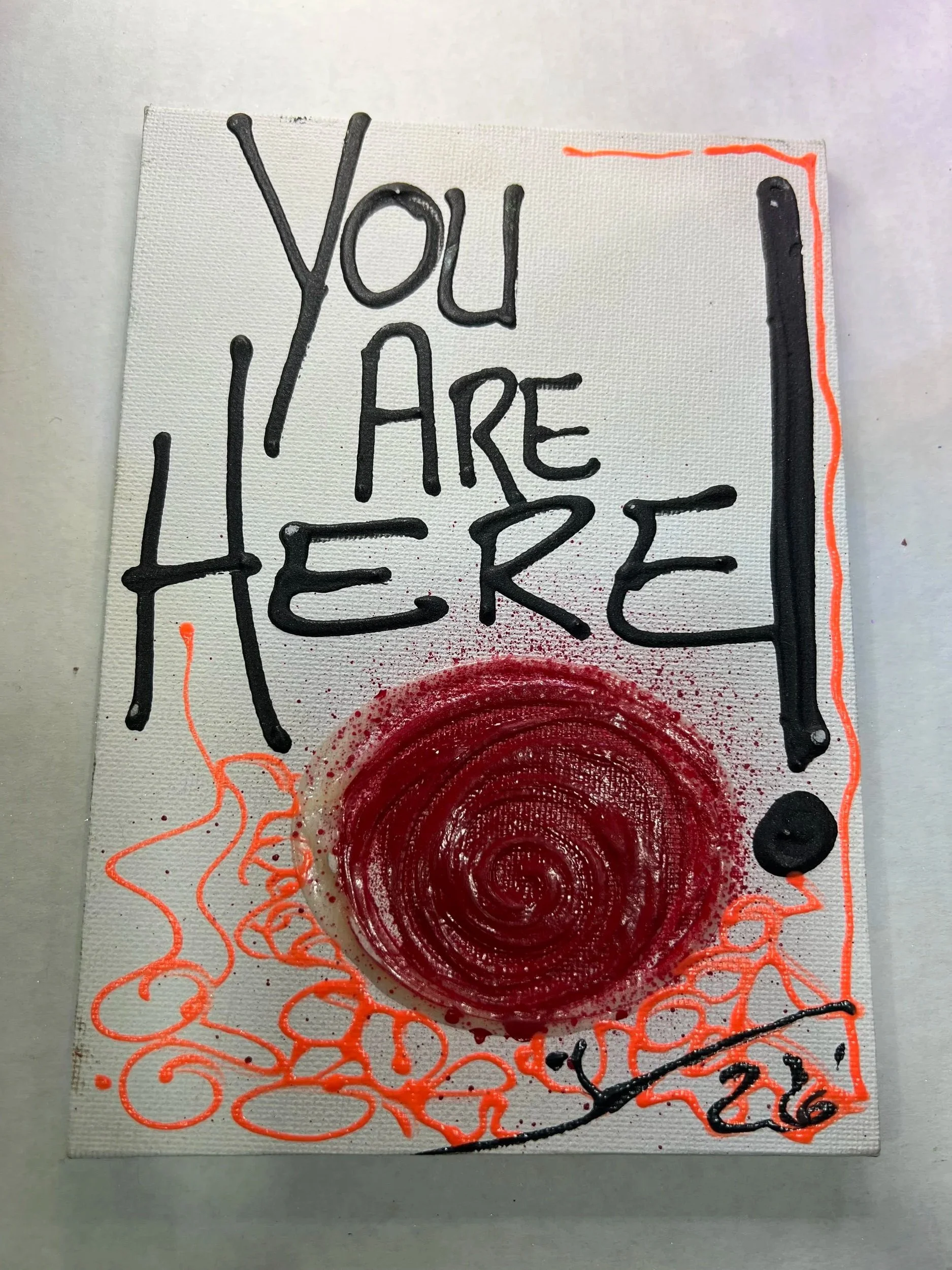 " You Are Here " Couture Magnet