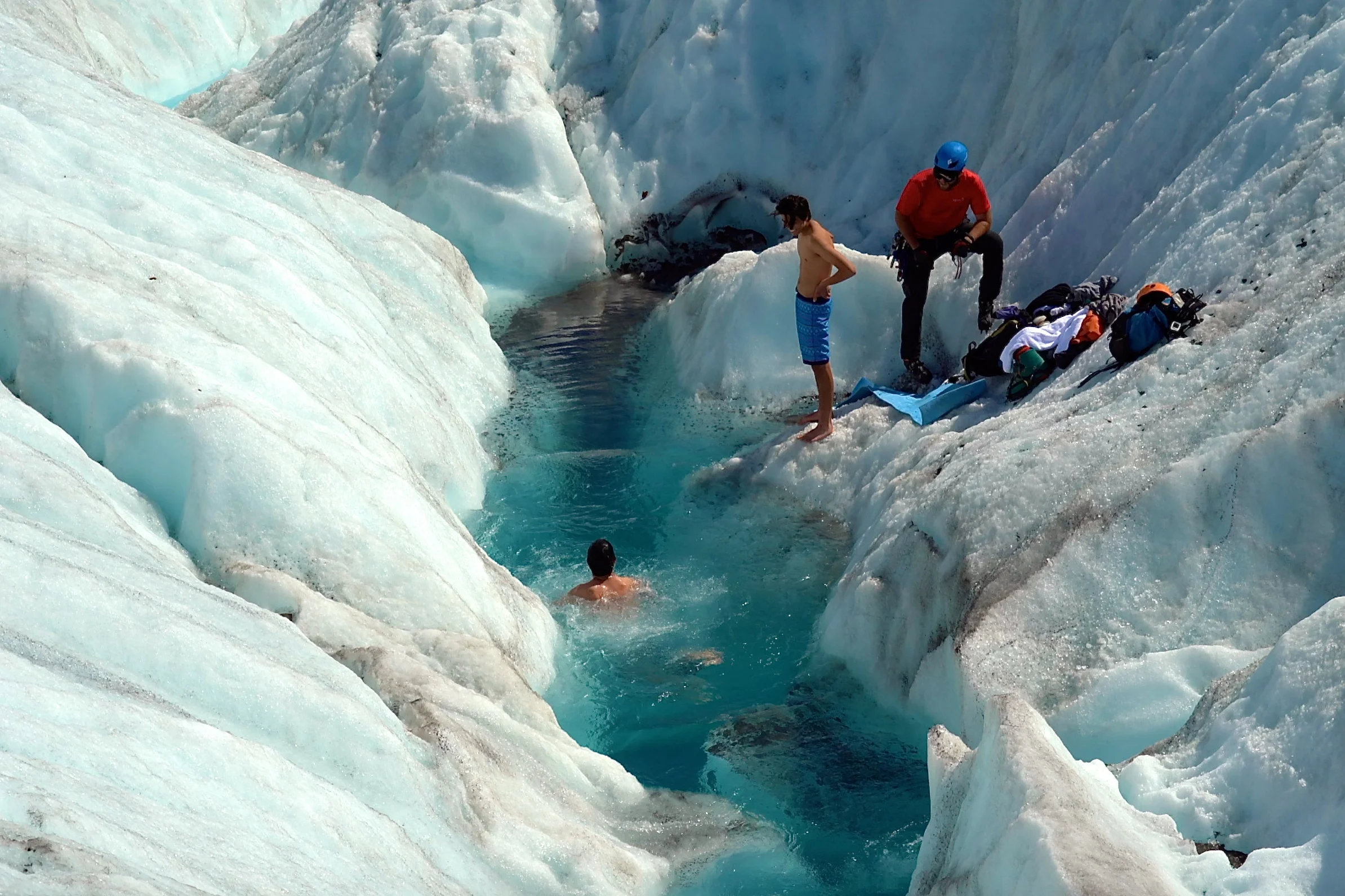 3/Plunge into a glacial pool