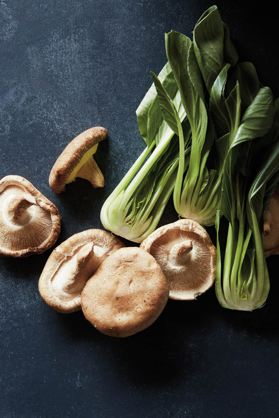 Mushrooms and Bokchoy - Food Photography - Jennifer Chong