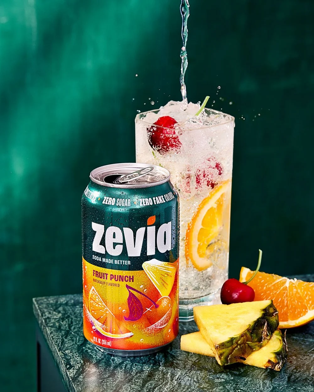 Zevia Fruit Punch / Jennifer Chong LA Food and Beverage Photographer 