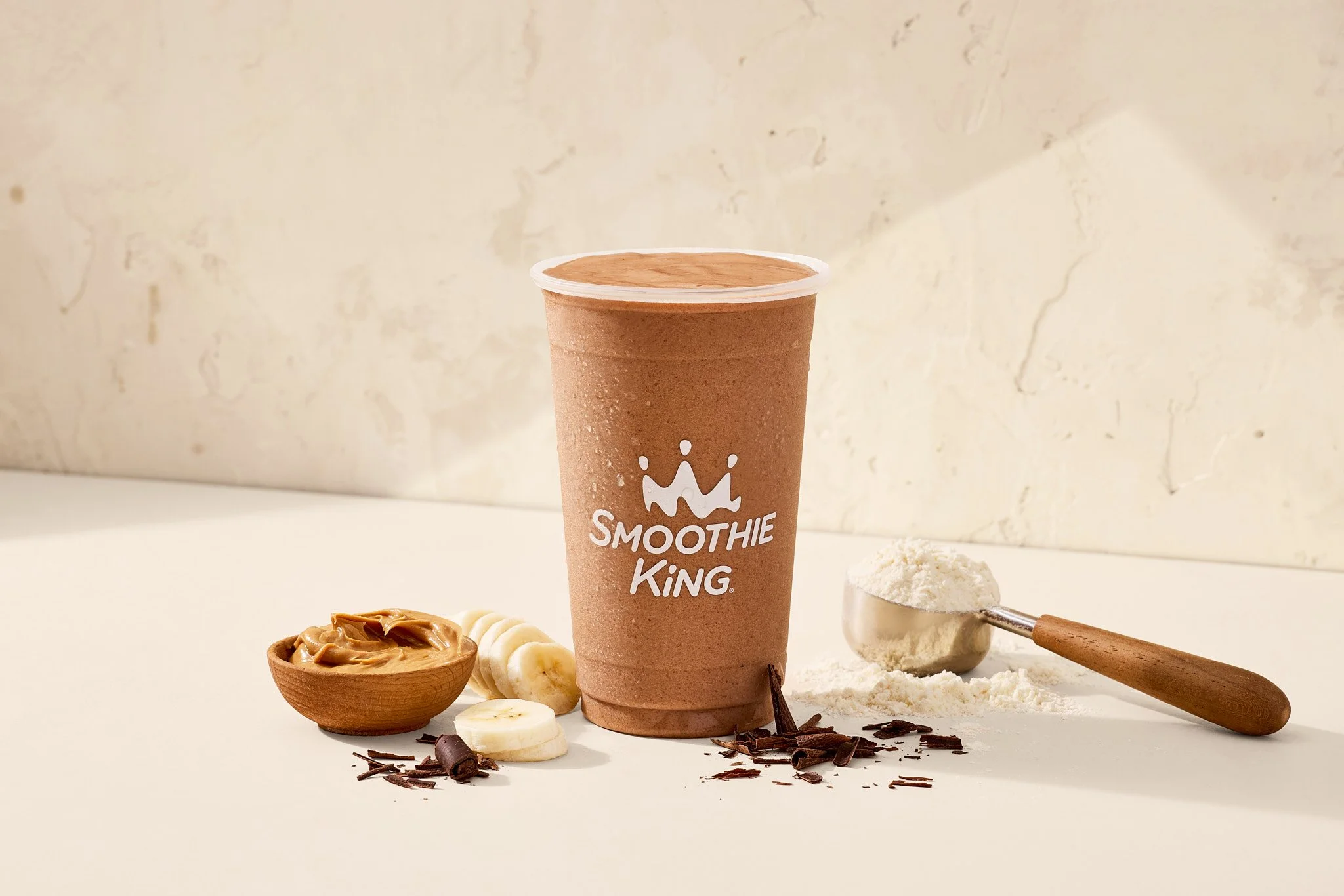 Peanut Butter, Chocolate and Banana Smoothie for Smoothie King/ Jennifer Chong  - Food, Beverage and Lifestyle Photographer