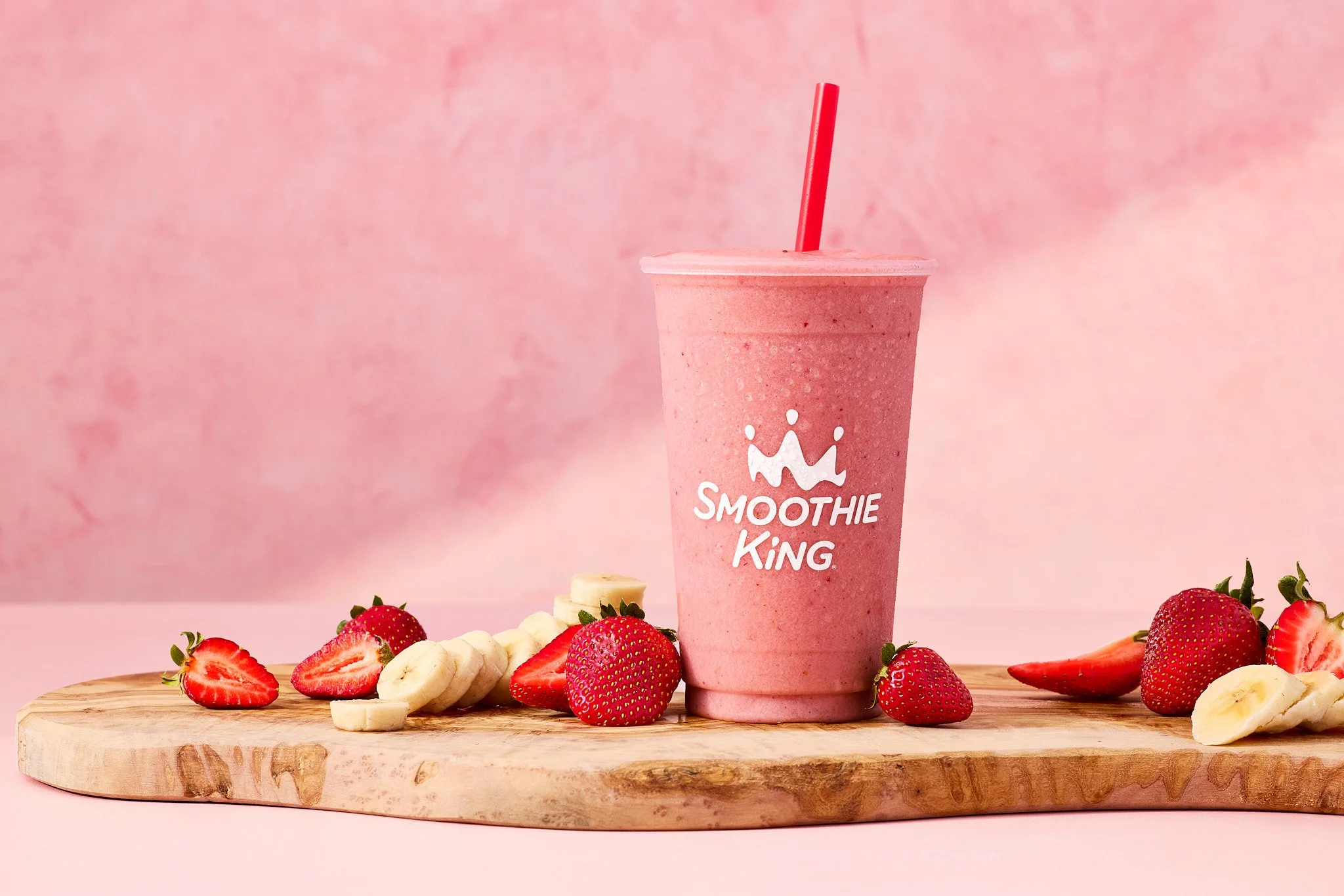 Angel Food Cake Smoothie from Smoothie King - Strawberries and Banana Classics! / Jennifer Chong Food, Beverage and Lifestyle Photographer